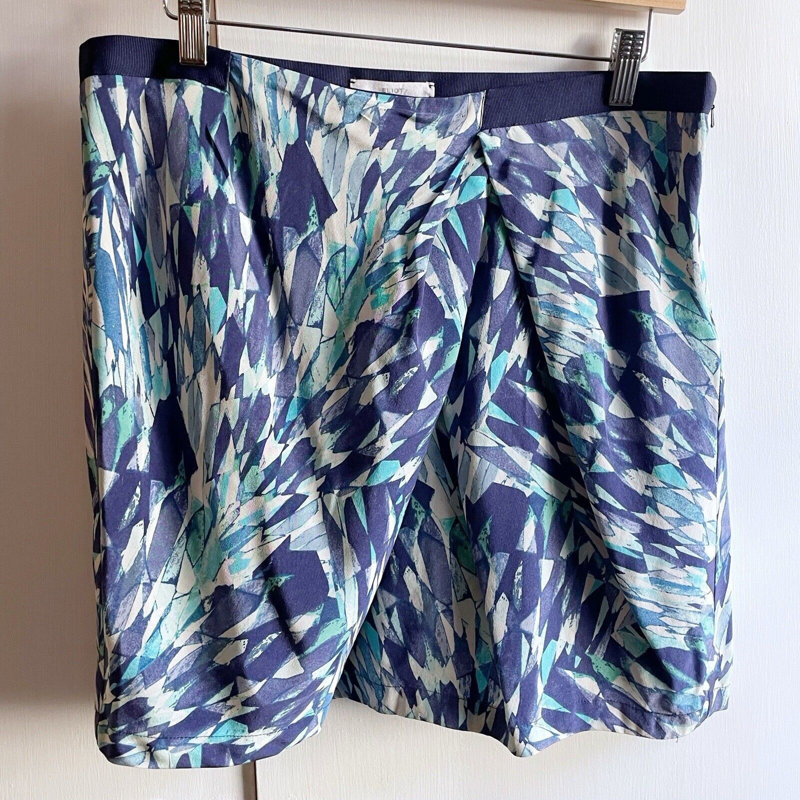 Madewell Madewell Eliot Blue Teal Silk Mini Skirt Size 10 Pleated Size 32" / US 10 / IT 46 - 1 Thumbnail