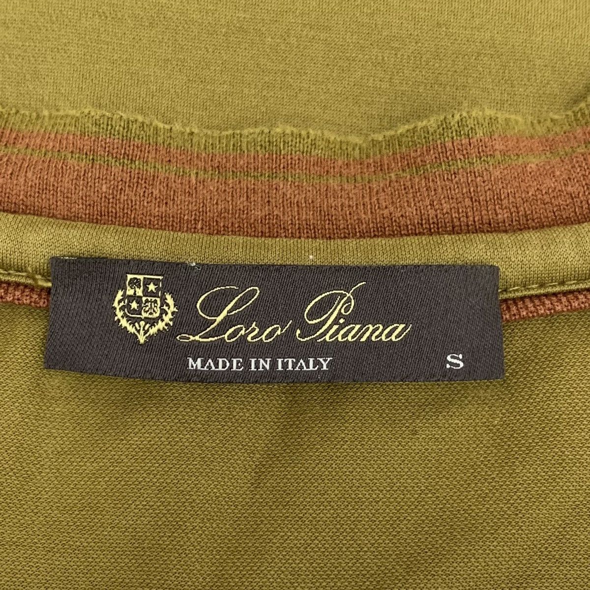 Loro Piana Loro Piana Tan Cotton Crew Neck Short Sleeve T-Shirt K26WX Size US S / EU 44-46 / 1 - 5 Thumbnail