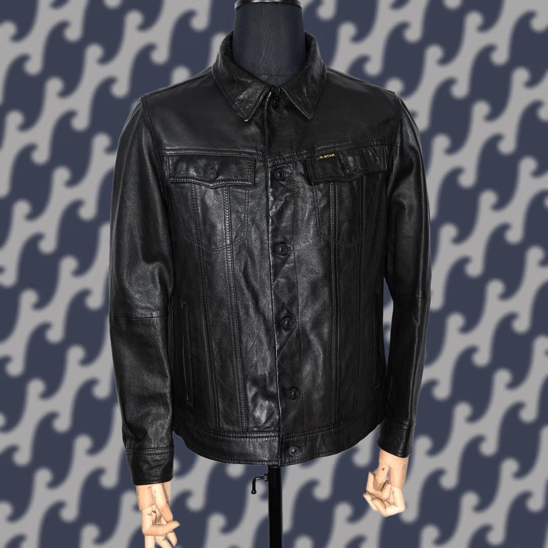 G-Star G-Star Slim Tailor JKT Jacket Leather Black XL Mens Size US XL / EU 56 / 4 - 1 Thumbnail