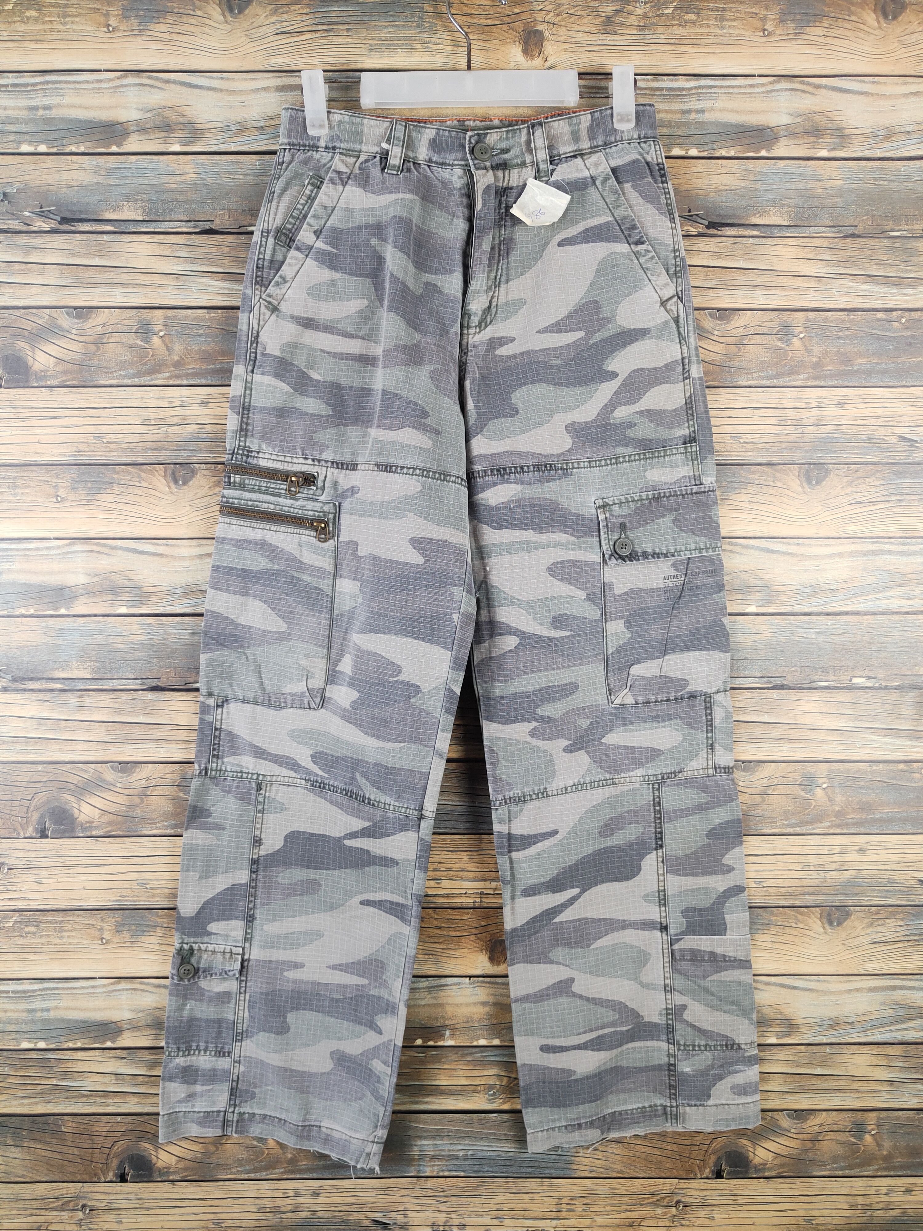 Gap DL Gap Kid Camouflage Multipocket Tactical Cargo Pants #486 Size 26" / US 2 / IT 38 - 1 Thumbnail