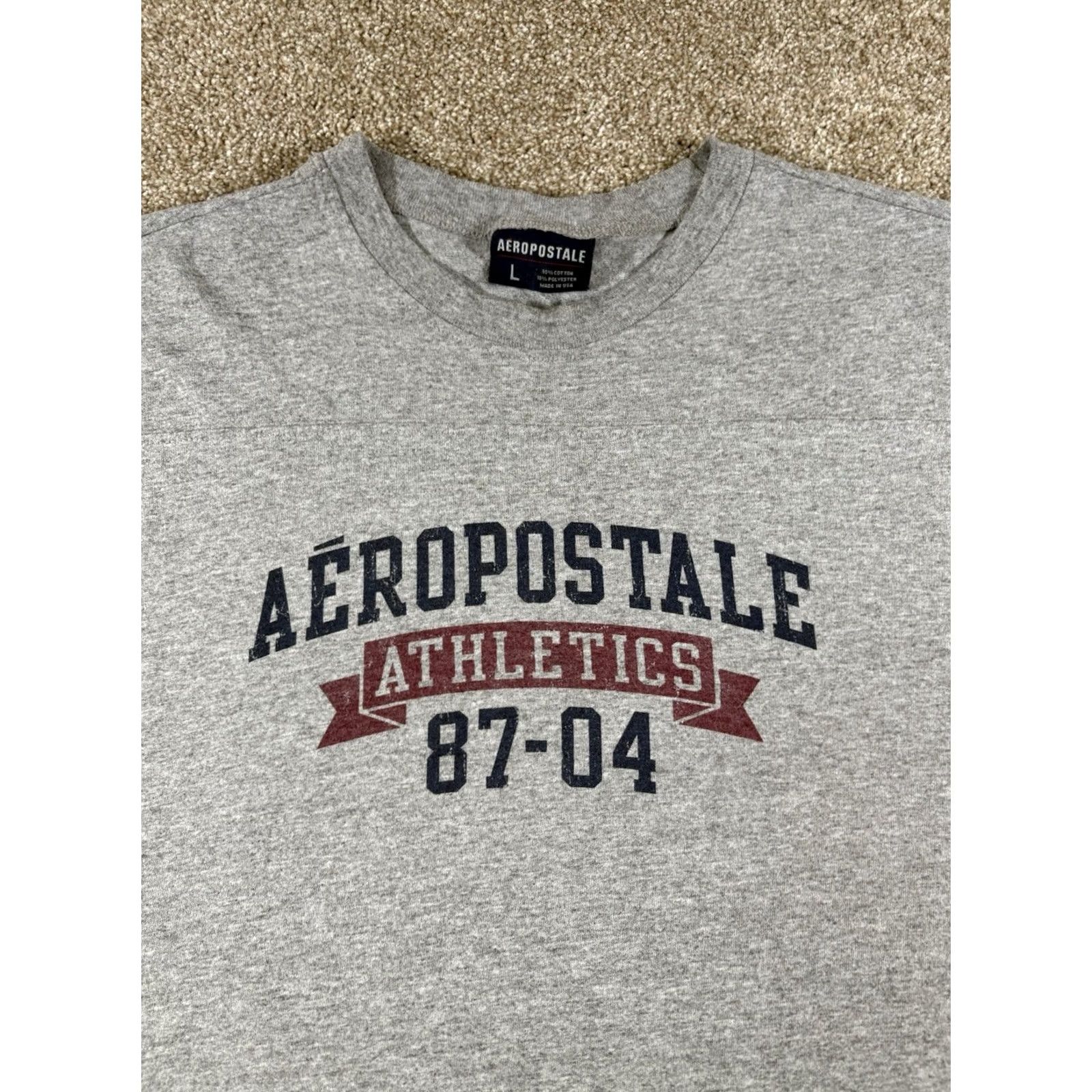 Aeropostale VINTAGE Aeropostale Athletics Tank Top Shirt Sleeveless USA Men’s Large Tank Top Shirt Sleeveless Crew Neck Gray Cotton USA • Men’s Large Size US L / EU 52-54 / 3 - 2 Thumbnail