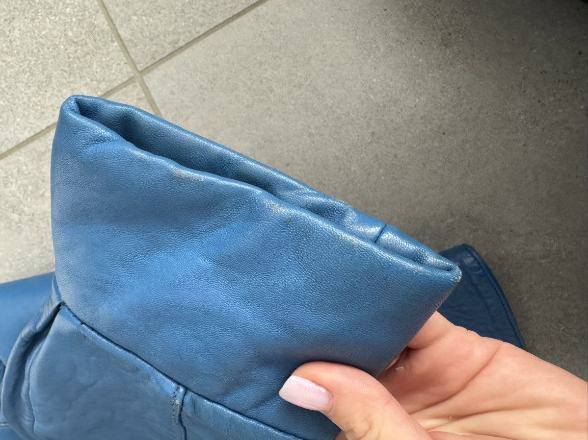 Vintage Vintage Sardar genuine leather blue cropped jacket Size S / US 4 / IT 40 - 7 Thumbnail
