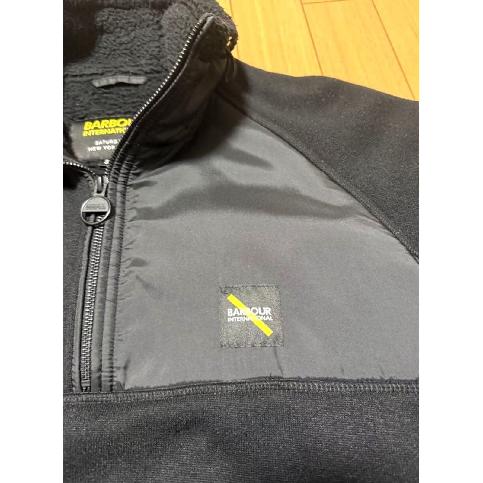 Barbour Barbour Jacket Mens s Black Saturdays NYC Fleece Size Zip Pockets Half Size US S / EU 44-46 / 1 - 2 Thumbnail