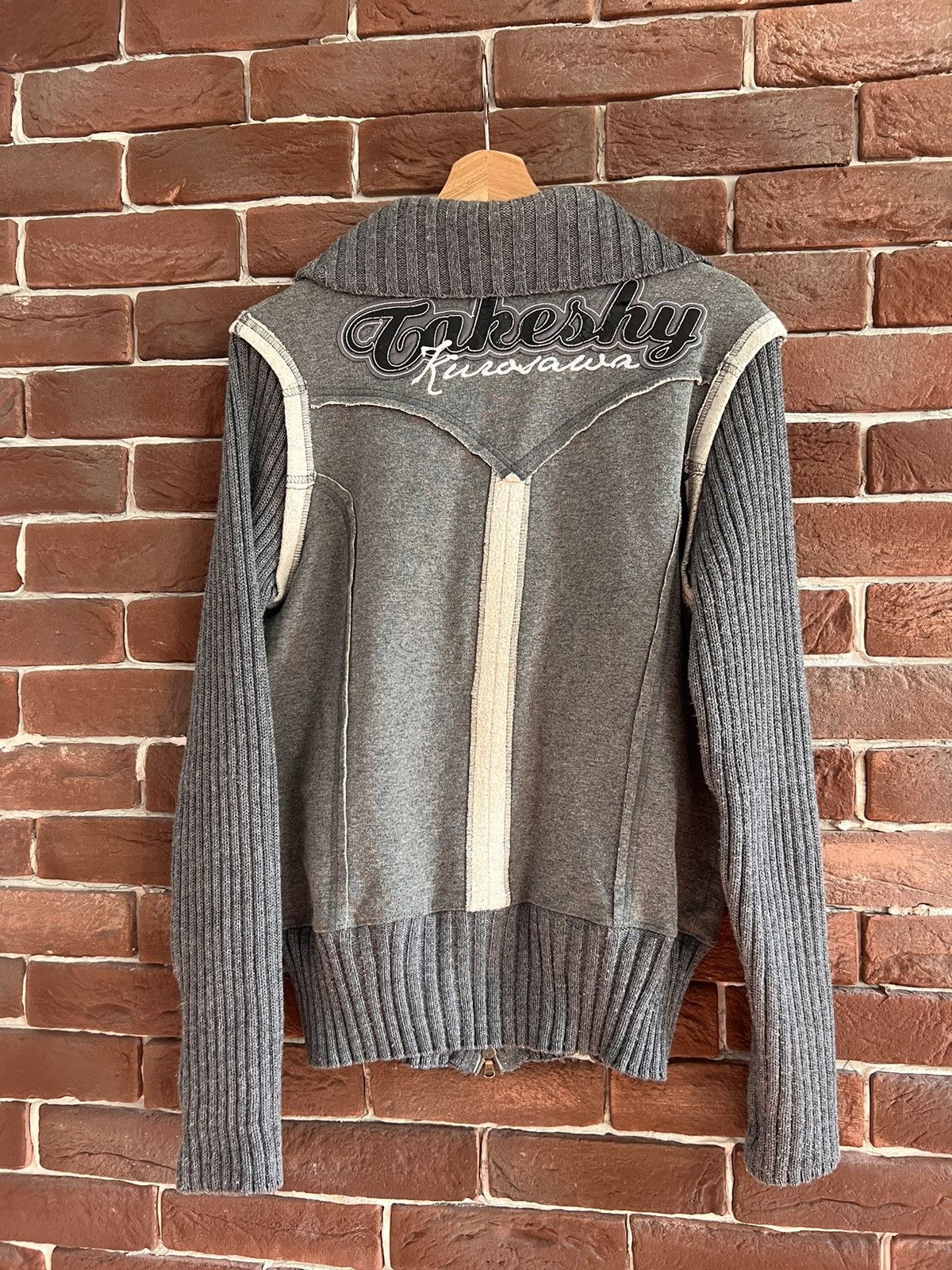 Takeshy Kurosawa × Vintage TAKESHY KUROSAWA Black Wool Sweater Pullover Jumper Japan Size US M / EU 48-50 / 2 - 2 Thumbnail