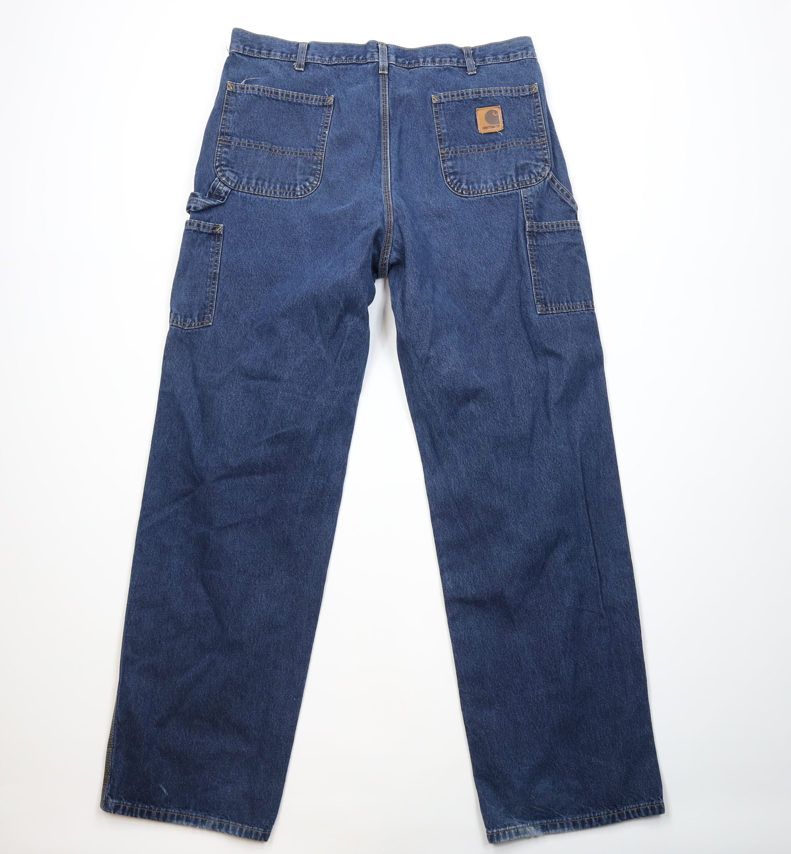 Carhartt Vintage Y2K Carhartt Wide Leg Dungaree Denim Jeans Blue Size US 40 / EU 56 - 10 Thumbnail