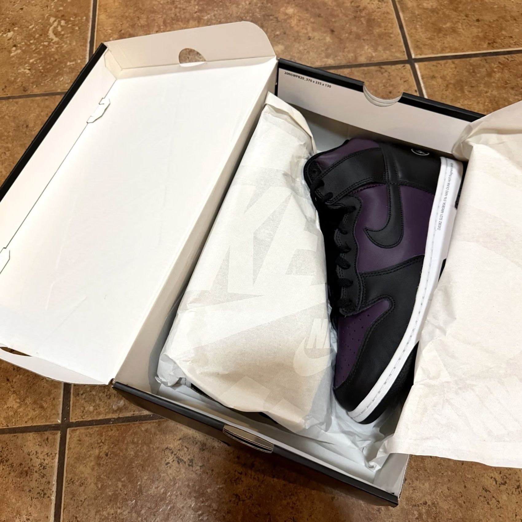 Nike Nike Dunk High Beijing DJ0382-600 OG Retro 2021 Size 12 - Fragment Design - Leather Purple Sneakers Mens Shoes Size US 12 / EU 45 - 3 Thumbnail