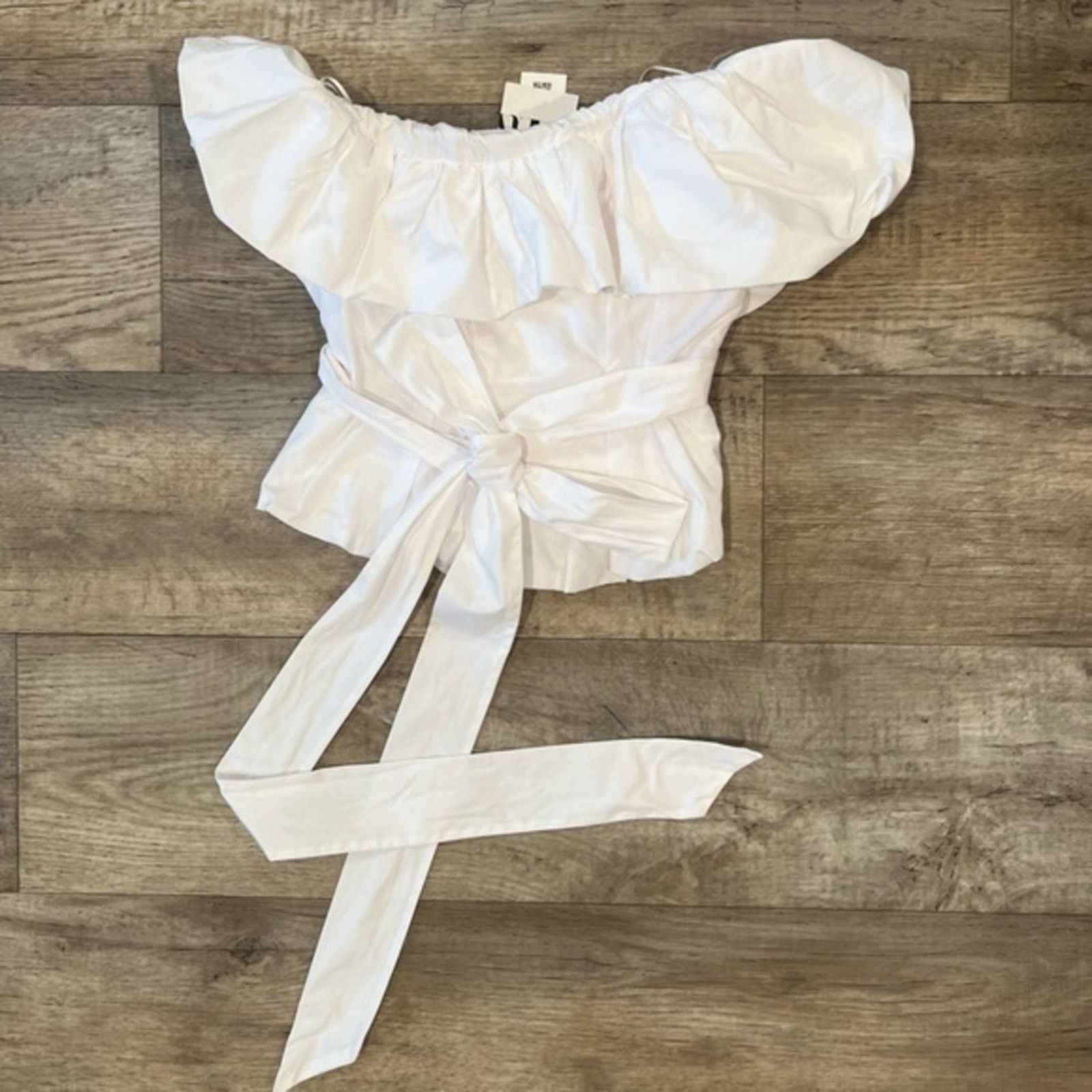 Zara ZARA White Strapless Puff Top NWT Size S / US 4 / IT 40 - 14 Thumbnail