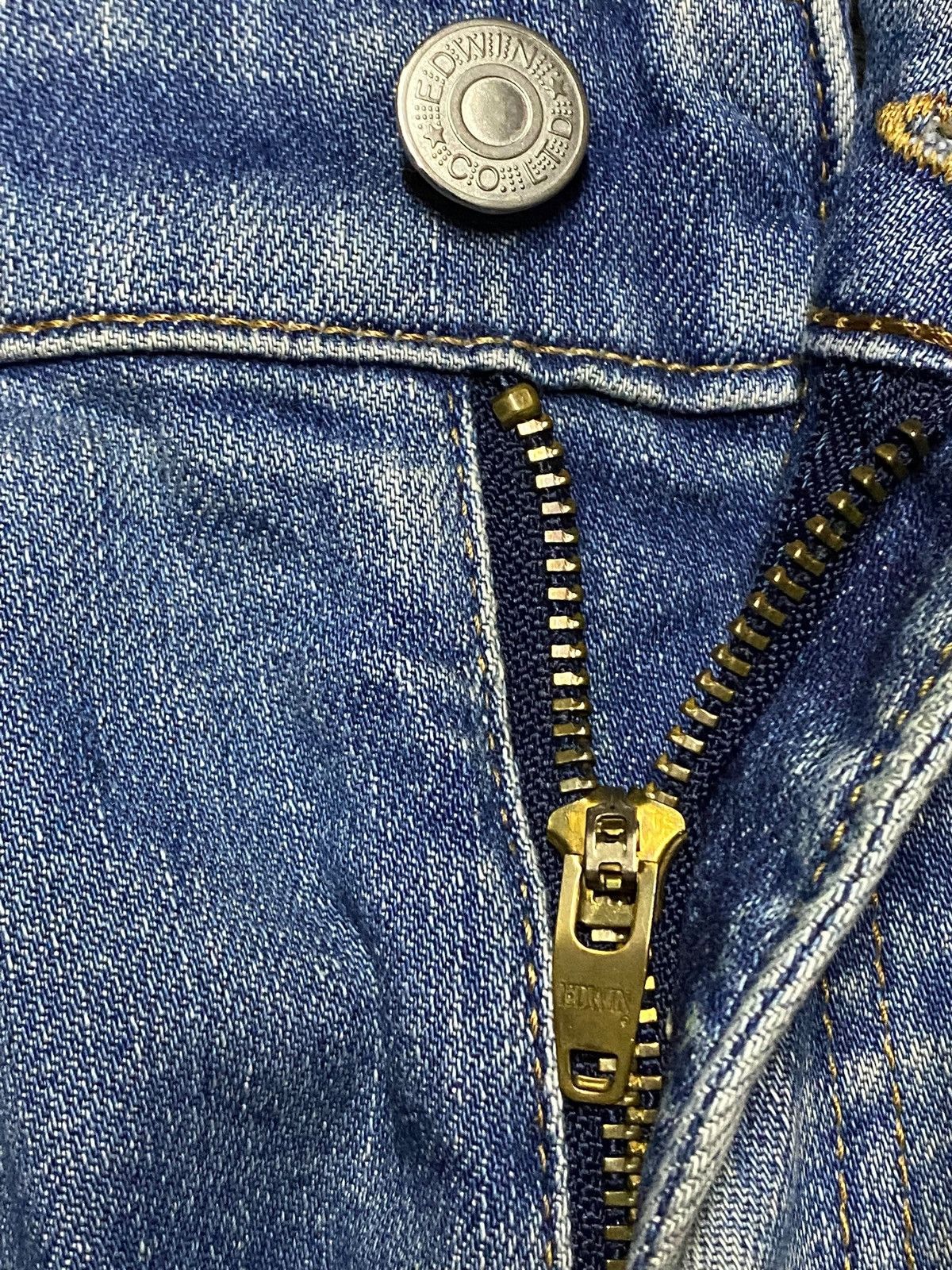 Edwin Vintage Japanese Brand Edwin E403F Grunge Slim Fit Jeans Size US 31 - 7 Thumbnail