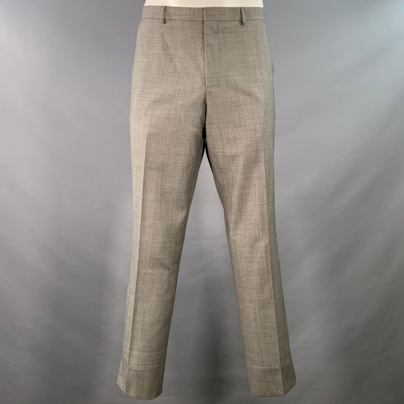 Paul Smith The Kensington Regular Grey Wool Slim Fit Notch Lapel Suit Size 46R - 4 Thumbnail