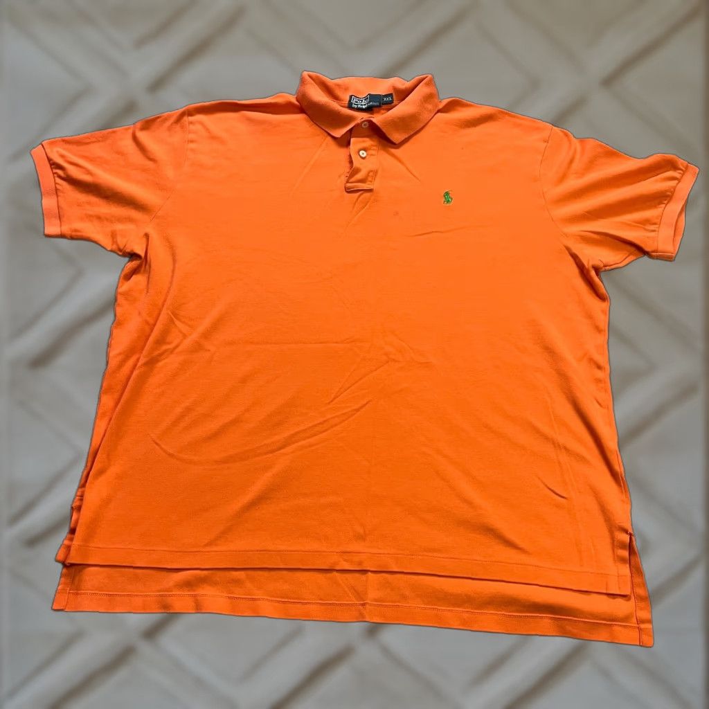 Ralph Lauren Polo Ralph Lauren Polo Shirt Mens 2XL Orange Short Sleeve Casual Activewear Cotton Size US XXL / EU 58 / 5 - 1 Thumbnail