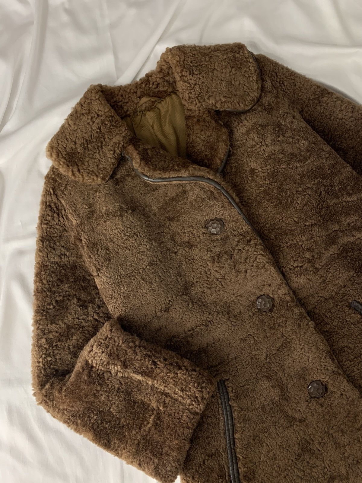 Vintage Vintage 70s-80s brown sheepskin shearling coat Size XS / US 0-2 / IT 36-38 - 3 Thumbnail