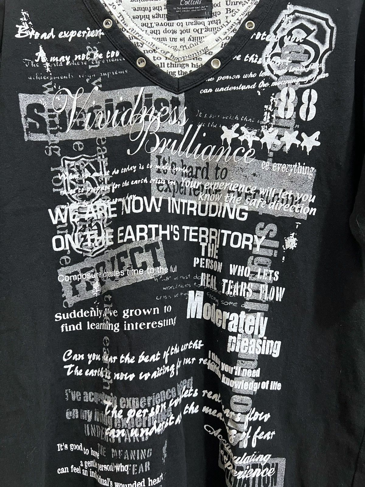 If Six Was Nine × Japanese Brand × Le Grande Bleu (L.G.B.) Collins poem tee Size US M / EU 48-50 / 2 - 3 Thumbnail