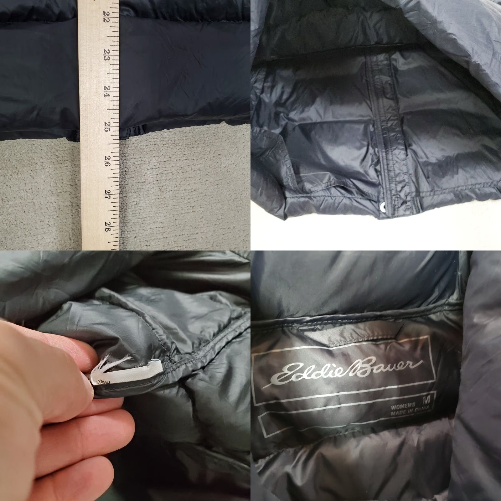 Eddie Bauer Eddie Bauer Vest Womens Medium Black Puffer Down Quilted Coat Windbreaker Jacket Size M / US 6-8 / IT 42-44 - 8 Thumbnail