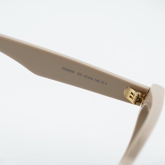 Fendi Fendi FE40009I 57J Sunglasses Shiny Brown Cat Eye Frame Size ONE SIZE - 6 Thumbnail