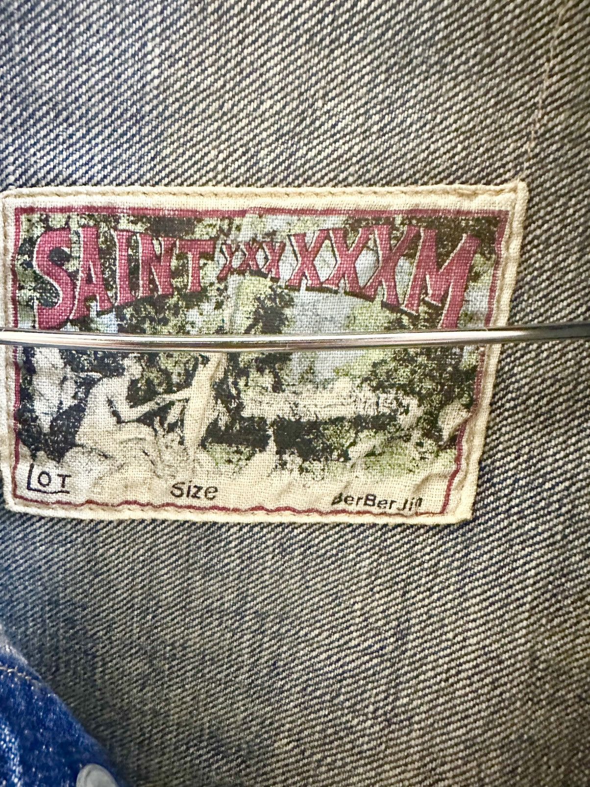 Saint Michael Saint Michael 25SS BerBerJin Damage Denim Jacket - Size XL Size US XL / EU 56 / 4 - 2 Thumbnail
