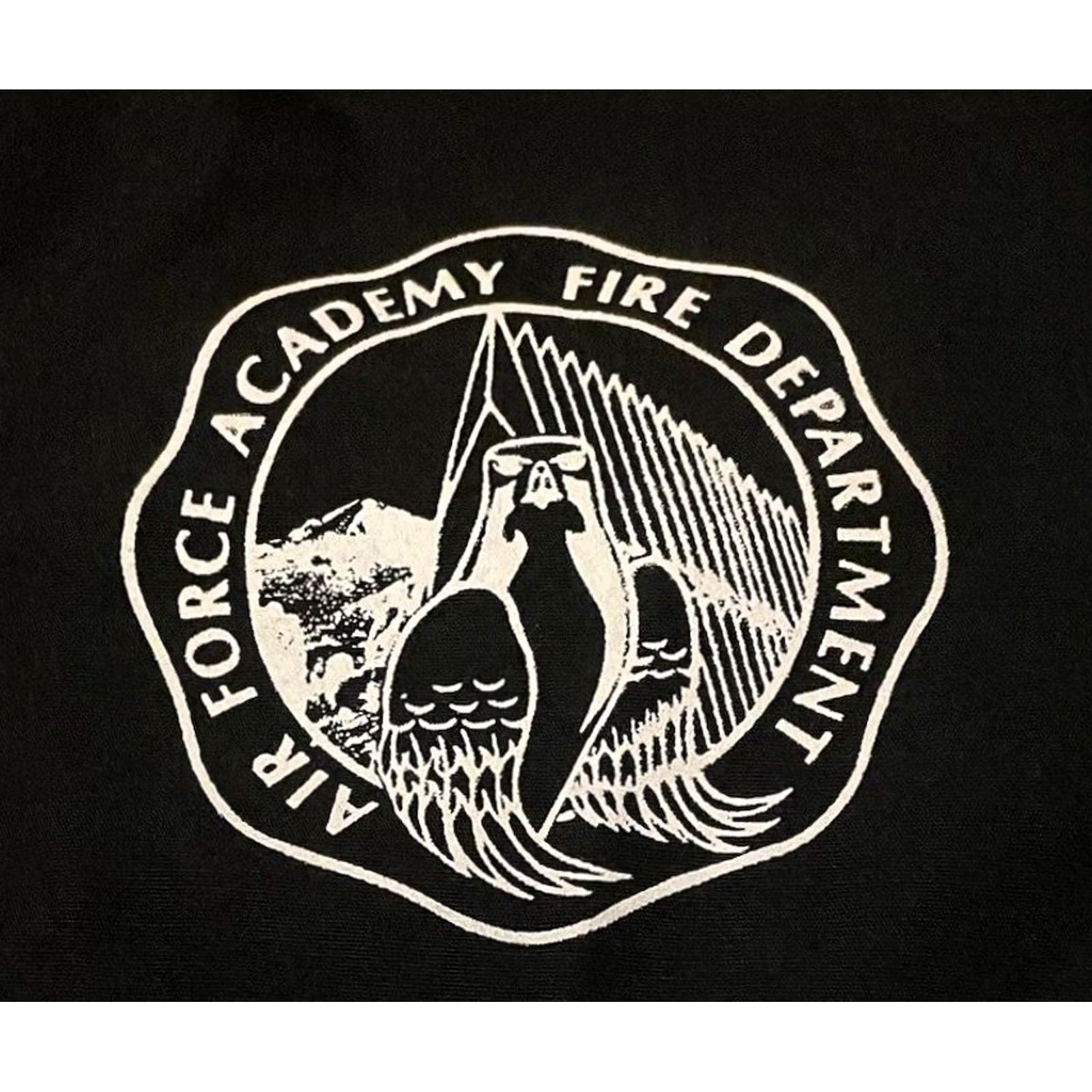 Vintage VINTAGE Air Force Academy Fire Dept Jacket Men S Black 80s 70s 90s Grunge College Bomber Jacket US Army Usmc Navy USA Military Track & Field Size US S / EU 44-46 / 1 - 4 Thumbnail