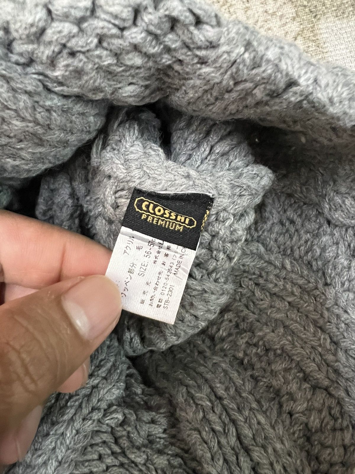 Harris Tweed Japanese Brand Harris Tweed Crochet Beanie Hats Size ONE SIZE - 6 Thumbnail