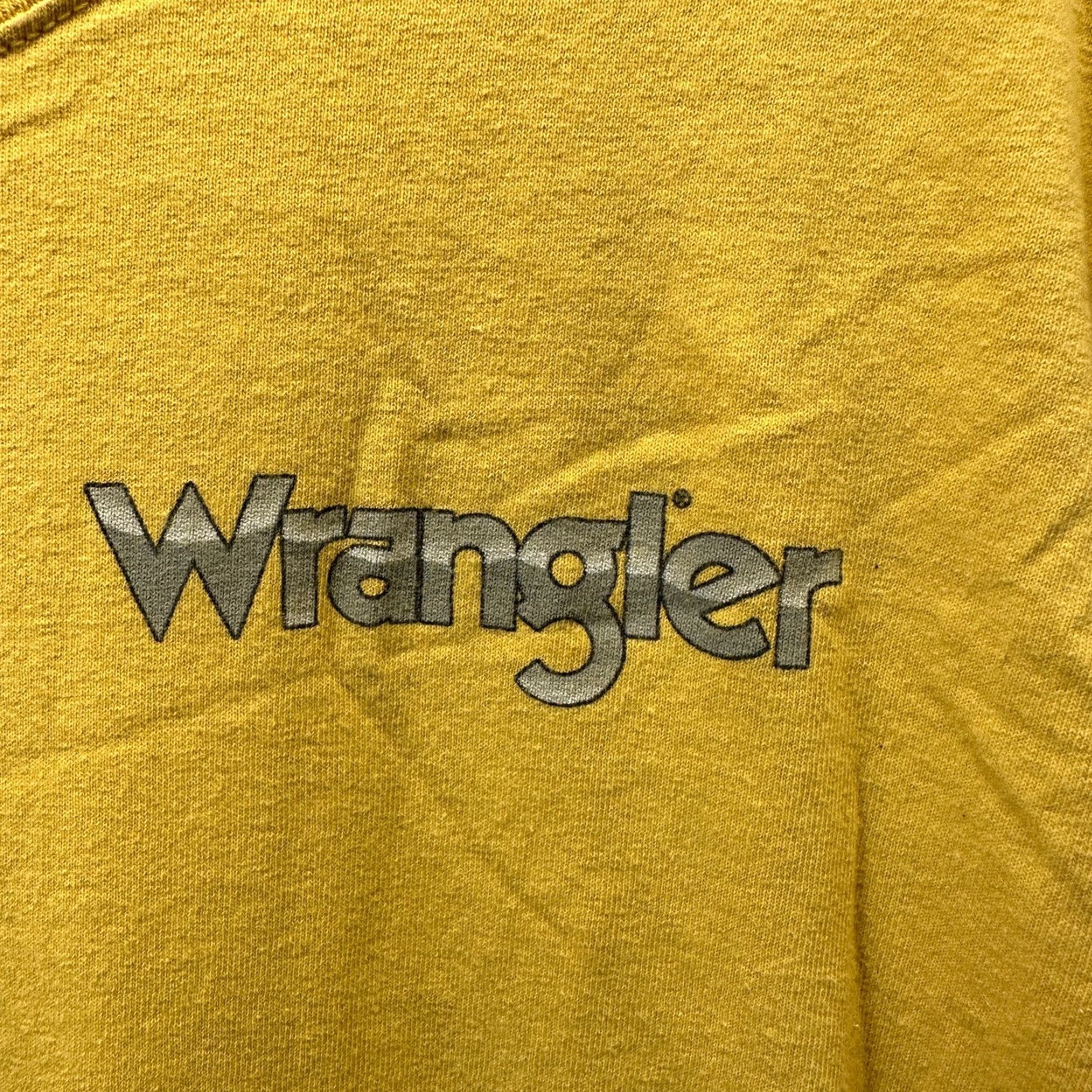 Wrangler Wrangler Shirt XL Gold Mens T-Shirt Cowboy Western Rodeo Short Sleeve Jersey Not Vintage Size US XL / EU 56 / 4 - 3 Thumbnail