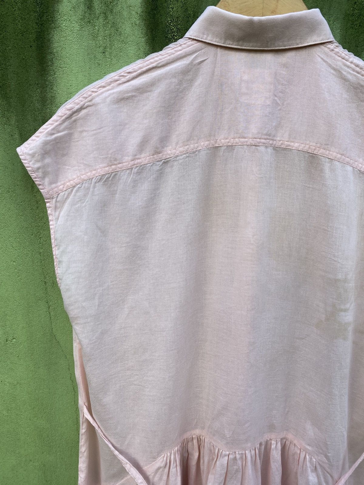 Tsumori Chisato Tsumori Chisato Soft Pink Sleeveless Tunic Dress Waist Tie Size ONE SIZE - 9 Thumbnail