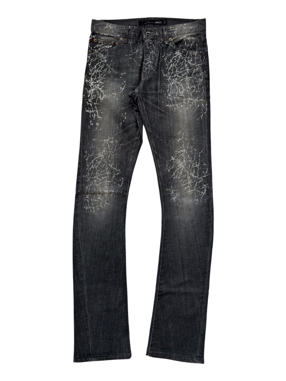 Hedi Slimane Spiderweb Bootcut Denim Jeans Size US 30 / EU 46 - 1 Thumbnail
