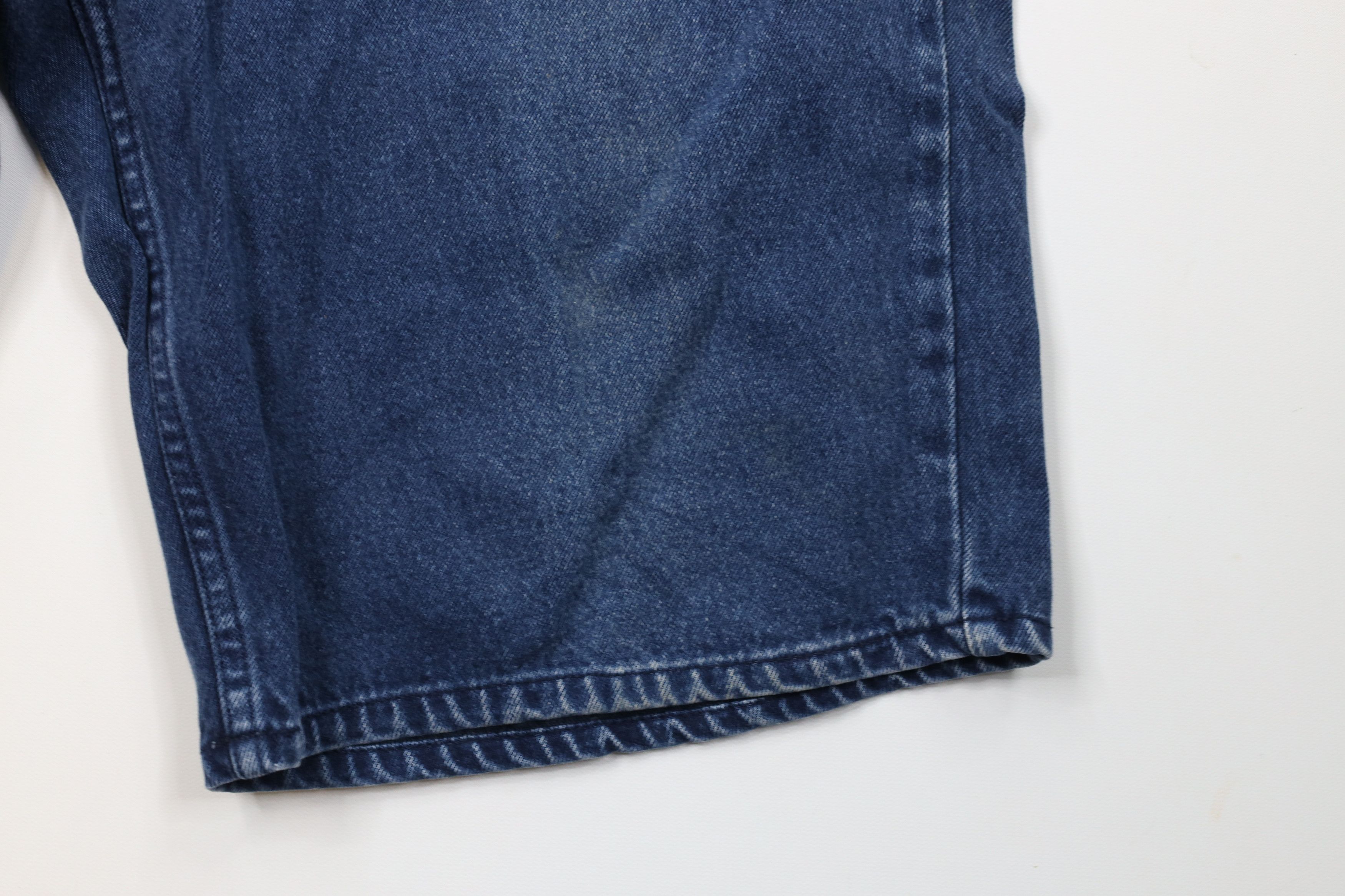 Vintage Vintage 90s Streetwear Fit Hip Hop Denim Jean Shorts Blue Size US 38 / EU 54 - 7 Thumbnail