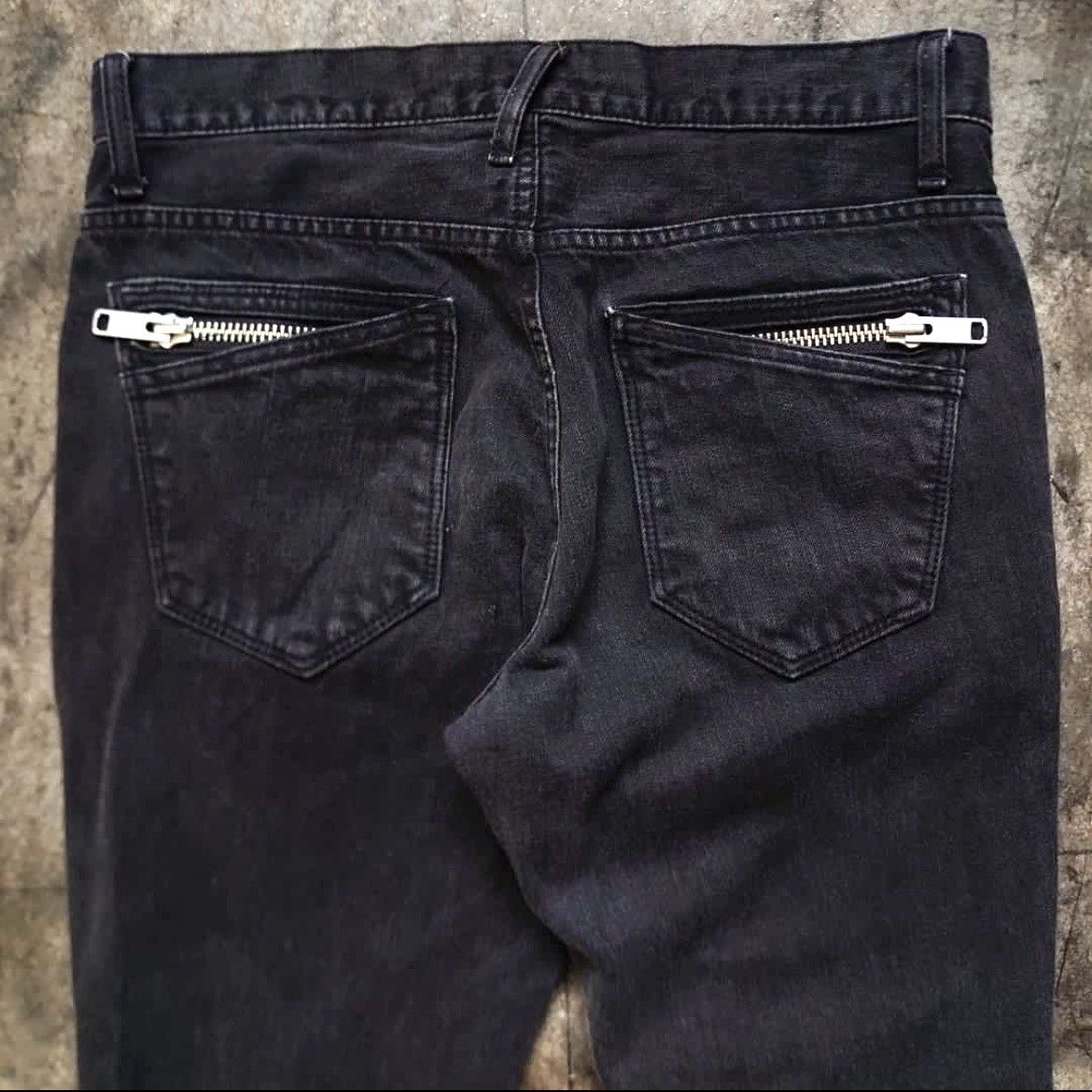 Vintage PPFM Zipper Punk Bikers Denim