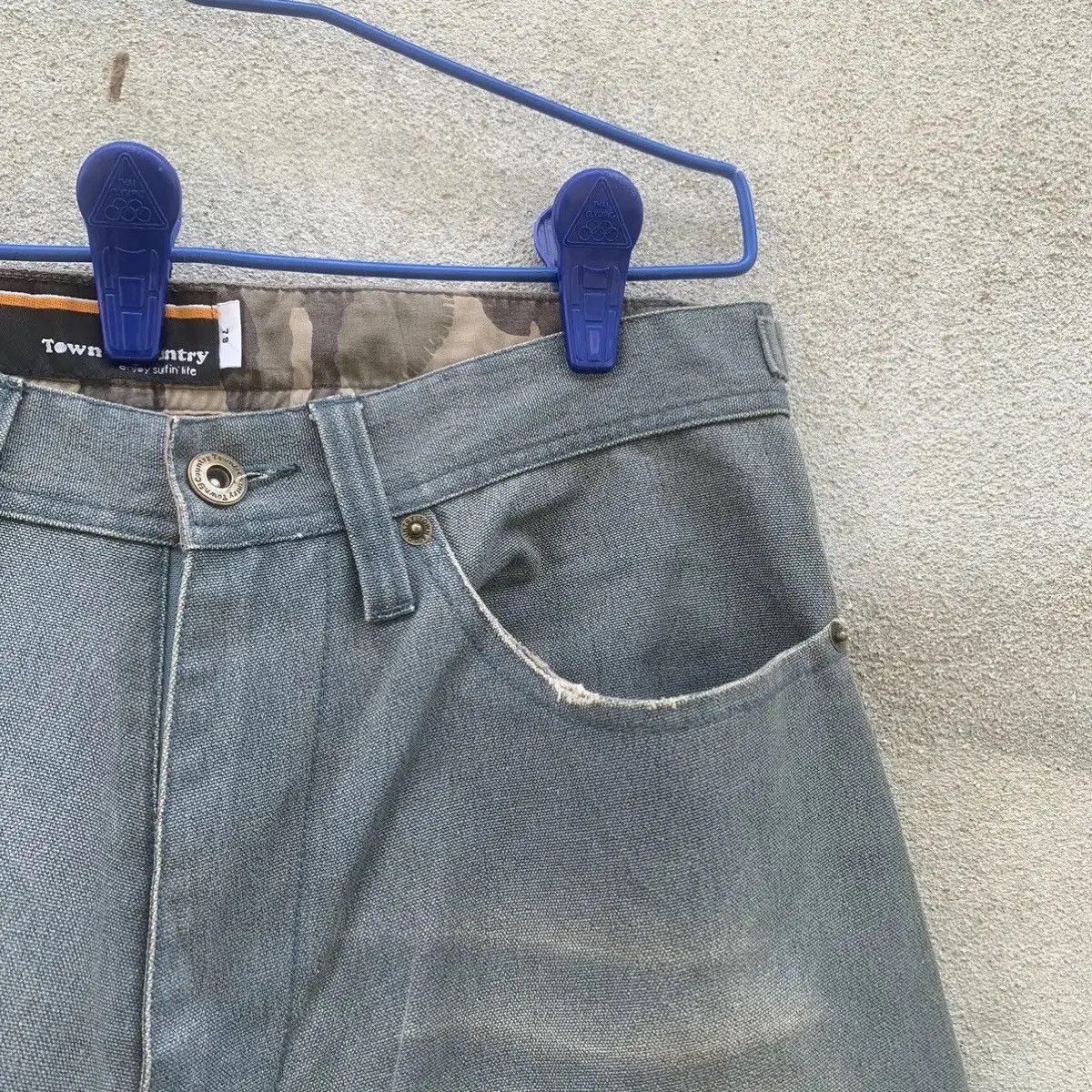 Devilock × Japanese Brand × Rusty 🔥TOWN & COUNTRY🔥 BAGGY VINTAGE HEAVY COTTON TROUSERS PANTS Size US 30 / EU 46 - 5 Thumbnail