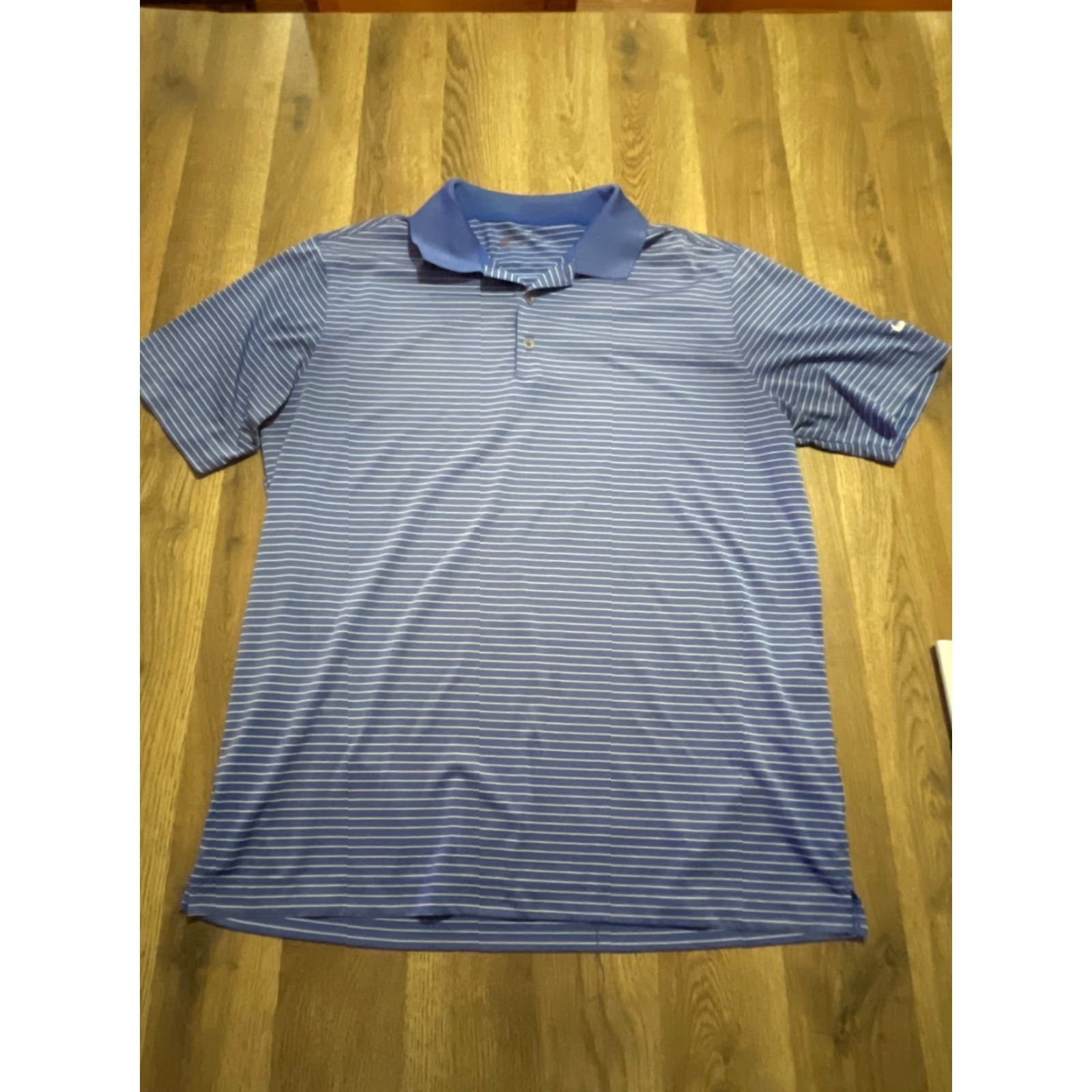 Nike Nike Golf Shirt Men’s Large Blue Striped Polo Size US L / EU 52-54 / 3 - 2 Thumbnail