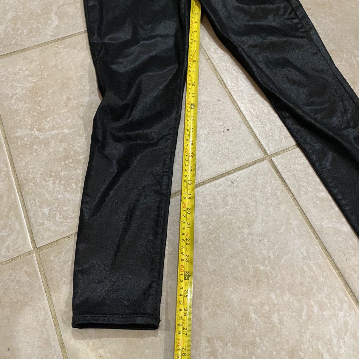 Express Coated Faux Leather High Rise Skinny Jeans Size 30" / US 8 / IT 44 - 4 Thumbnail