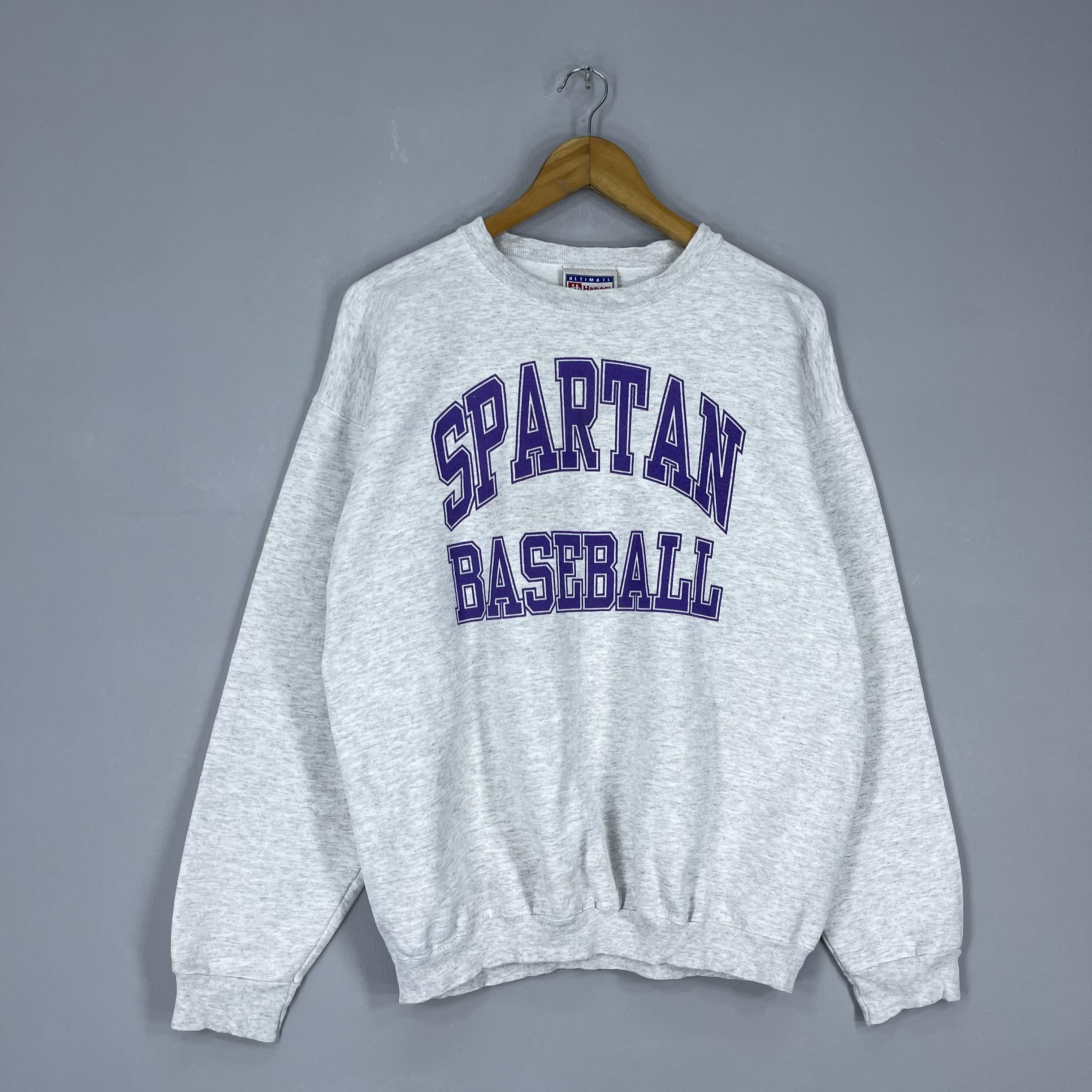 Vintage Vintage Michigan University Spartan Baseball Sweatshirt Size US L / EU 52-54 / 3 - 3 Thumbnail