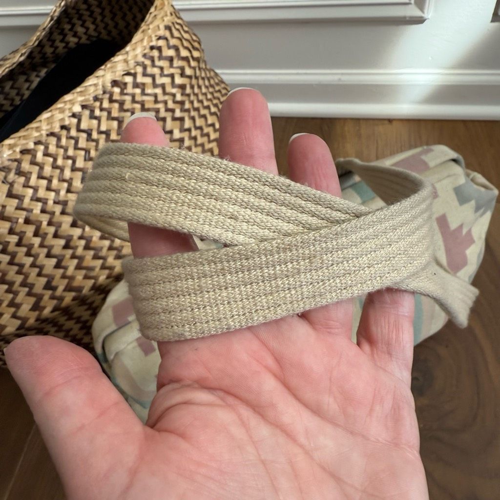 Vintage Vintage 90s Southwestern Pattern Canvas Satchel Clamshell Sm Size ONE SIZE - 6 Thumbnail
