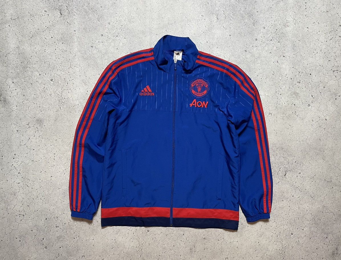 Adidas Vintage Nylon Adidas FC Manchester United Football Jacket Size US M / EU 48-50 / 2 - 1 Thumbnail