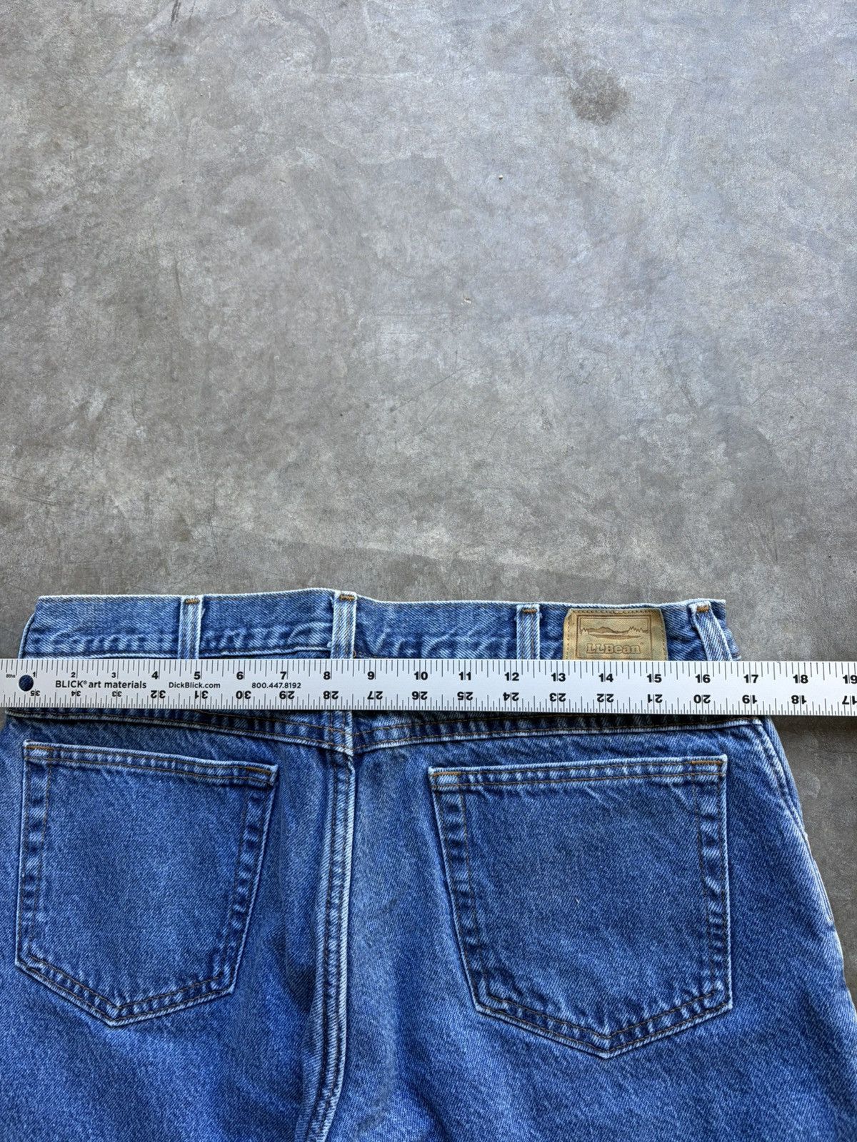 L.L. Bean L.L. Bean Faded Flannel Lined Baggy Workwear Denim Size US 34 / EU 50 - 5 Thumbnail
