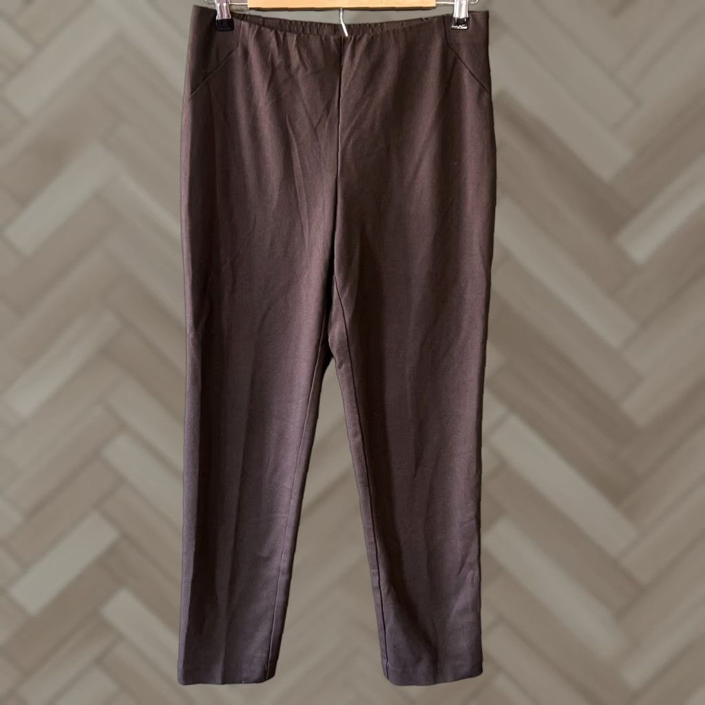 J. Jill J.Jill Womens Pants Brown Ponte Slim Leg Stretch Rayon Blend Size Medium Petite Size 30" / US 8 / IT 44 - 1 Thumbnail