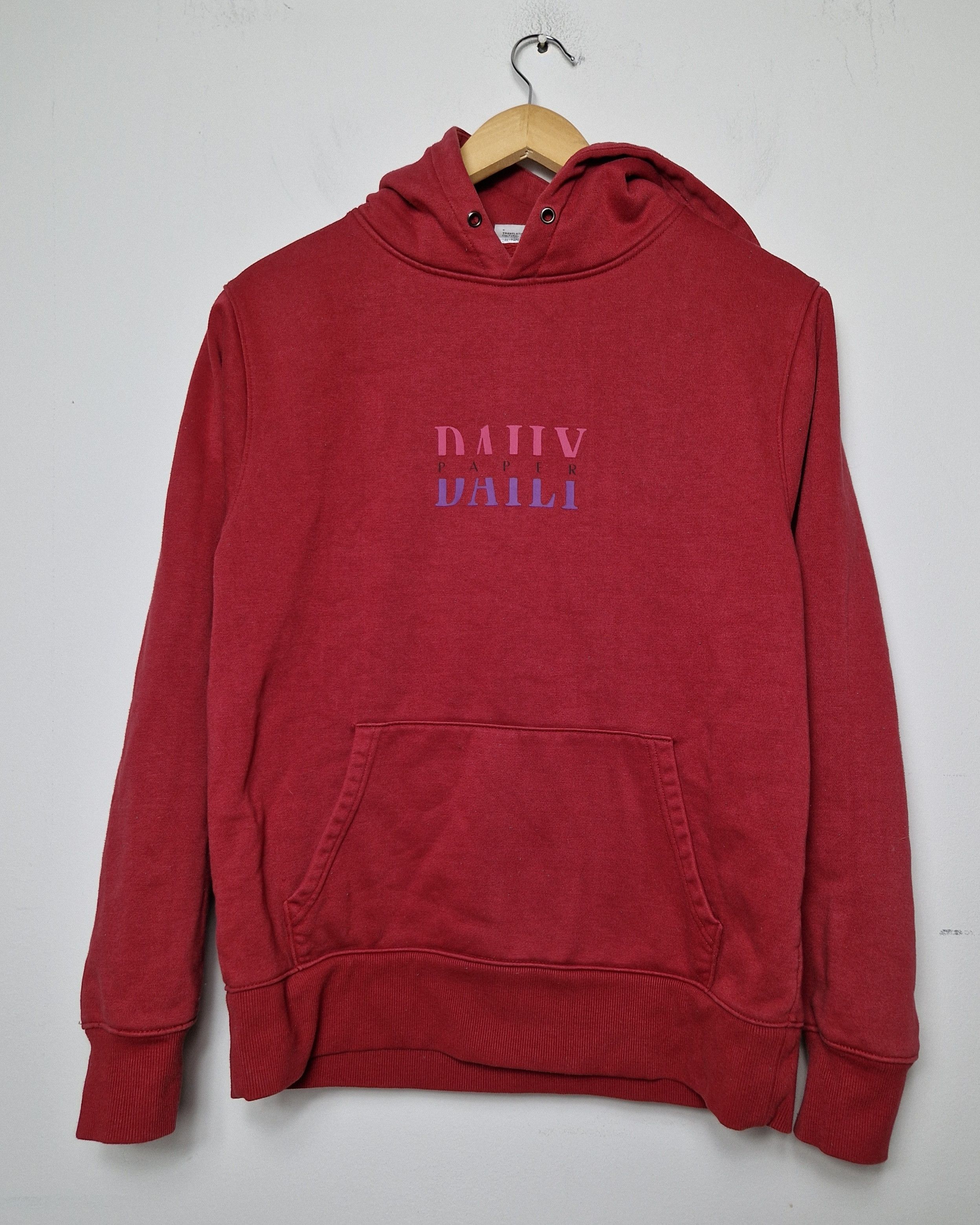 Daily paper red hoodie hotsell