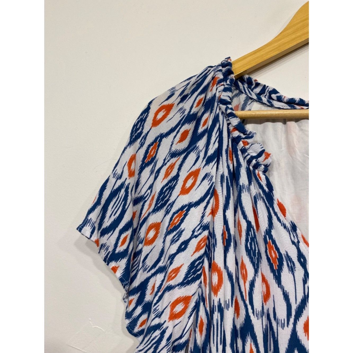 Anthropologie Anthropologie Robin Tiered Mini Dress Blue Ikat Print Size L Size L / US 10 / IT 46 - 4 Thumbnail