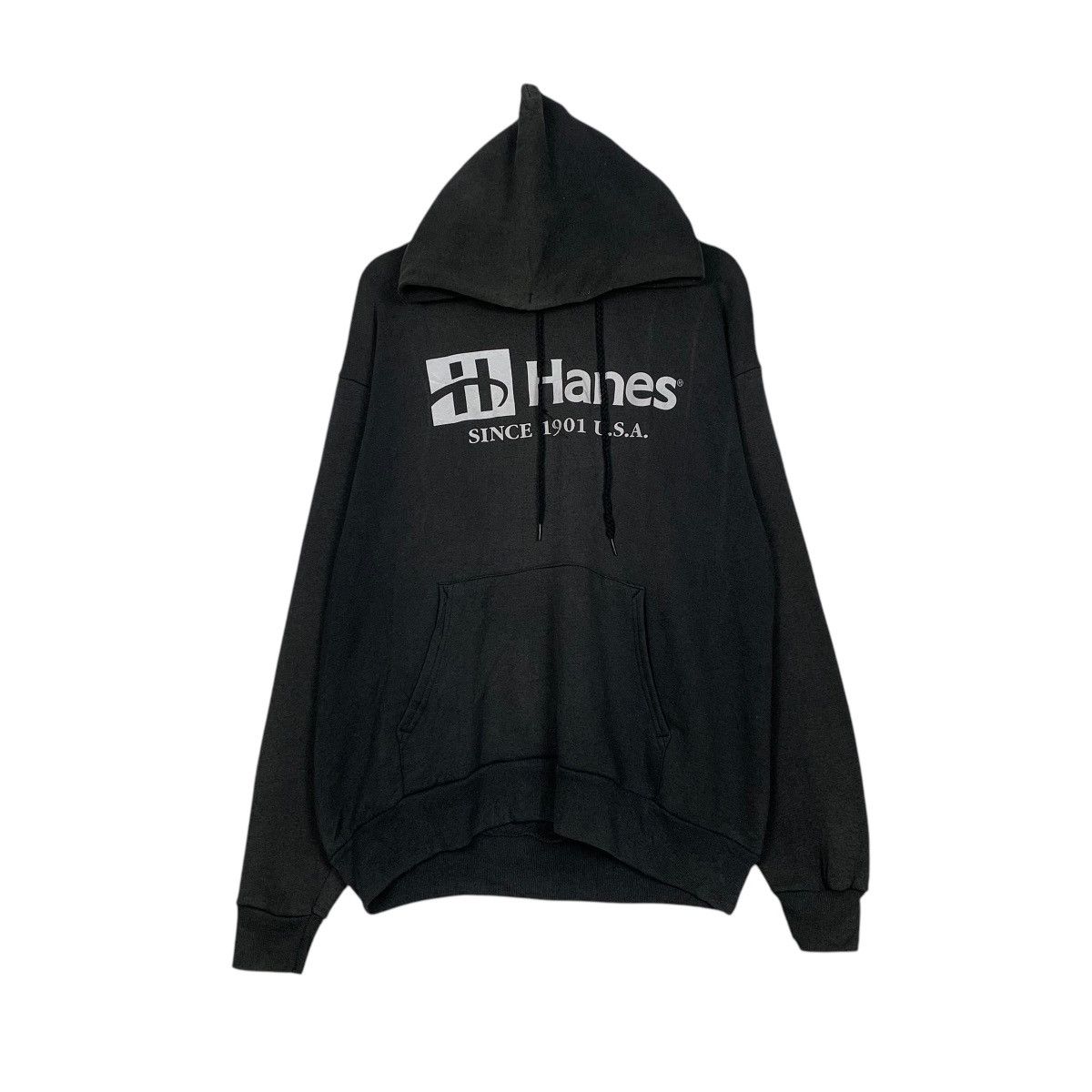 Hanes Vintage Hanes Big Logo Pullover Hoodie Size US L / EU 52-54 / 3 - 1 Thumbnail