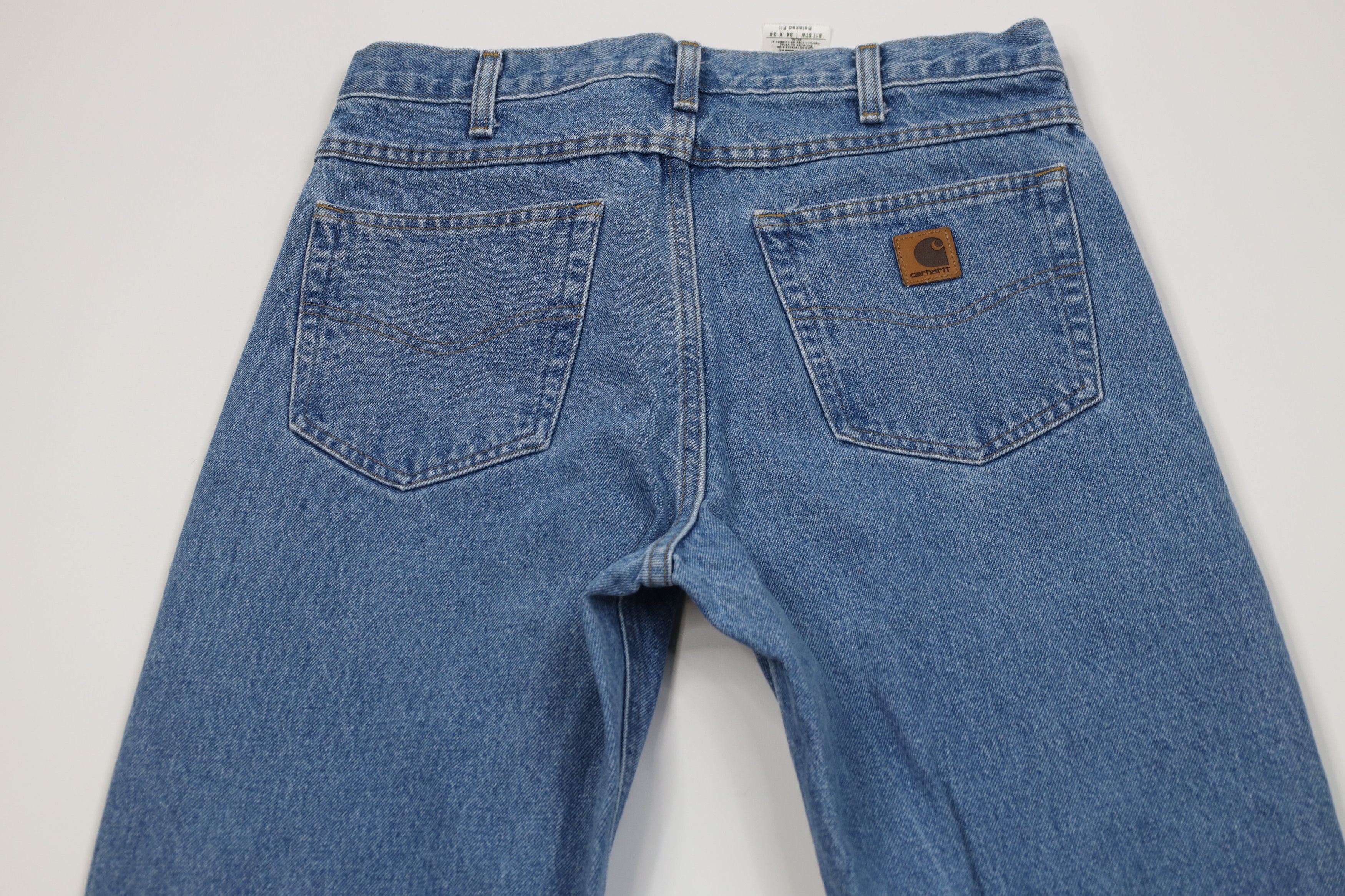 Carhartt Vintage Y2K Carhartt Spell Out Relaxed Fit Denim Jeans Blue Size US 34 / EU 50 - 9 Thumbnail