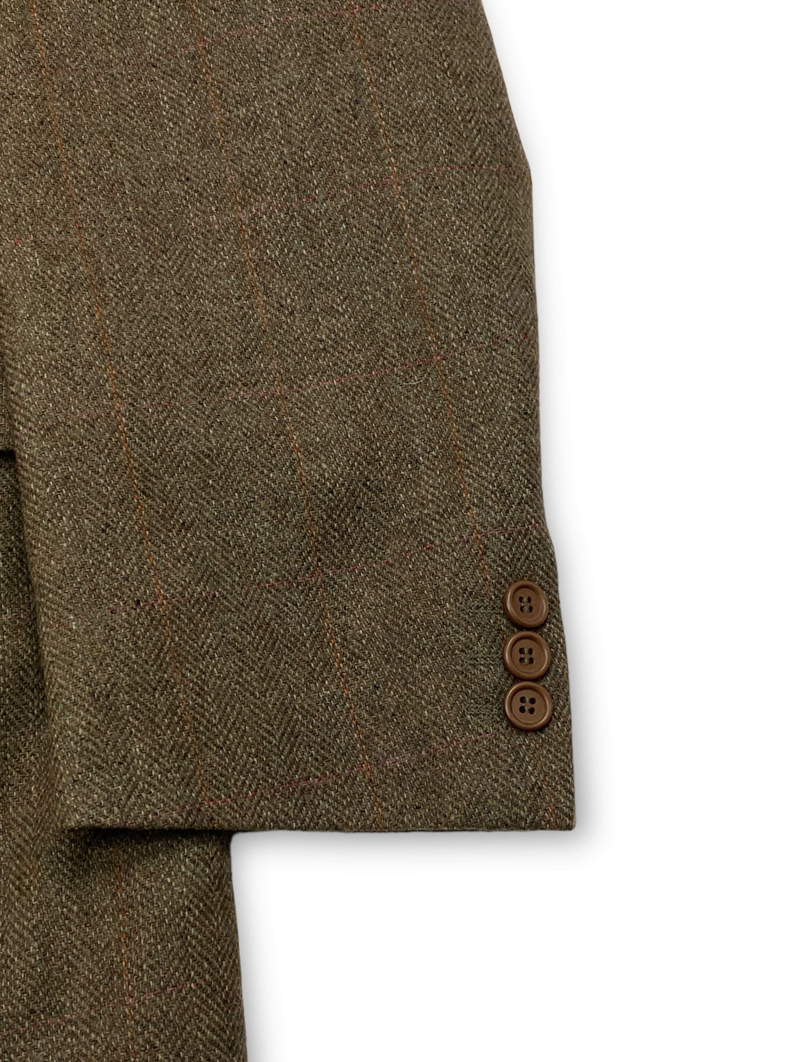 Vintage Vintage SKOPES Light Brown Tweed Blazer M571 Size 42S - 4 Thumbnail
