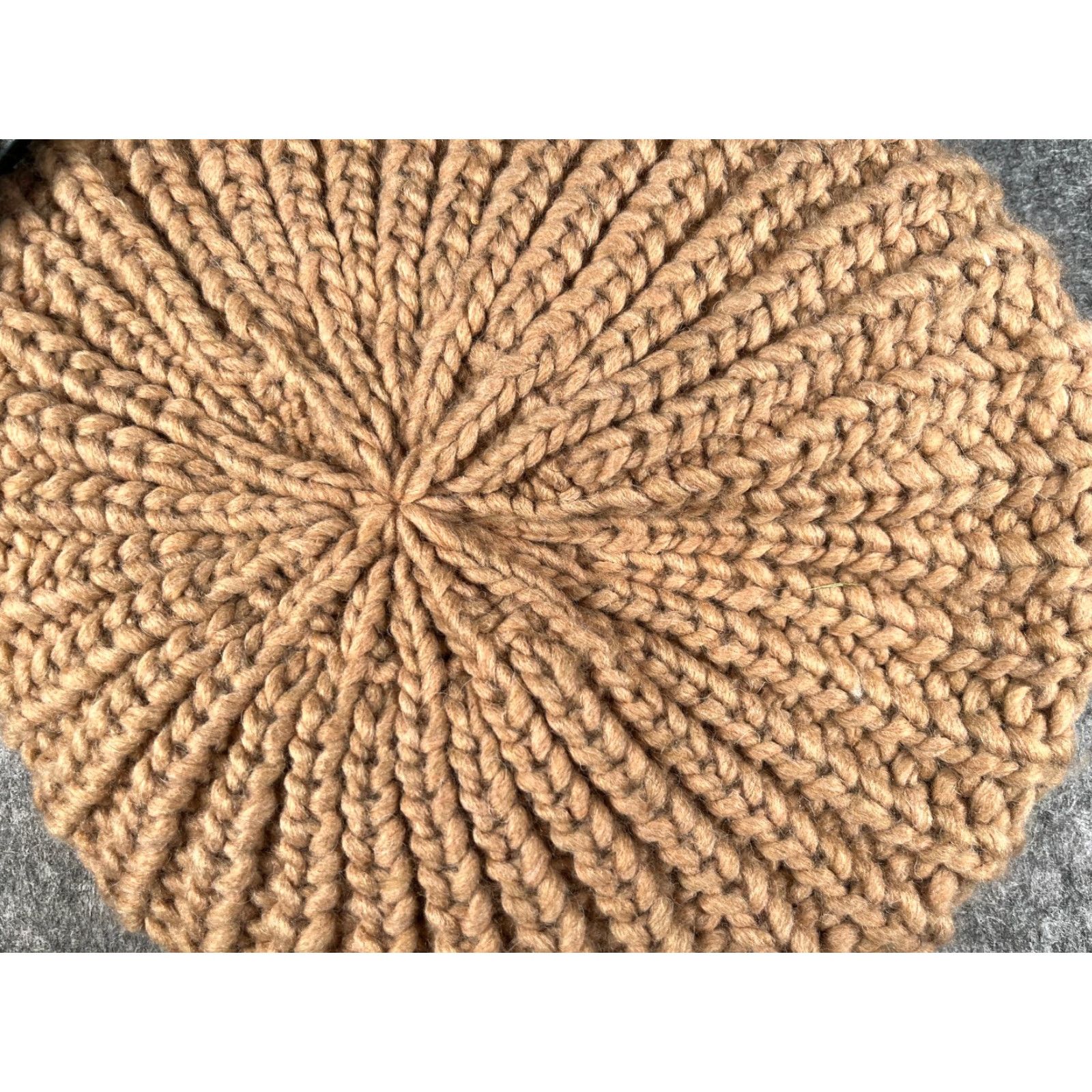 Vintage BA-BO Beret Beanie Women One Size Beige Crochet Knit Wool Blend Made Italy NEW Size ONE SIZE - 2 Thumbnail