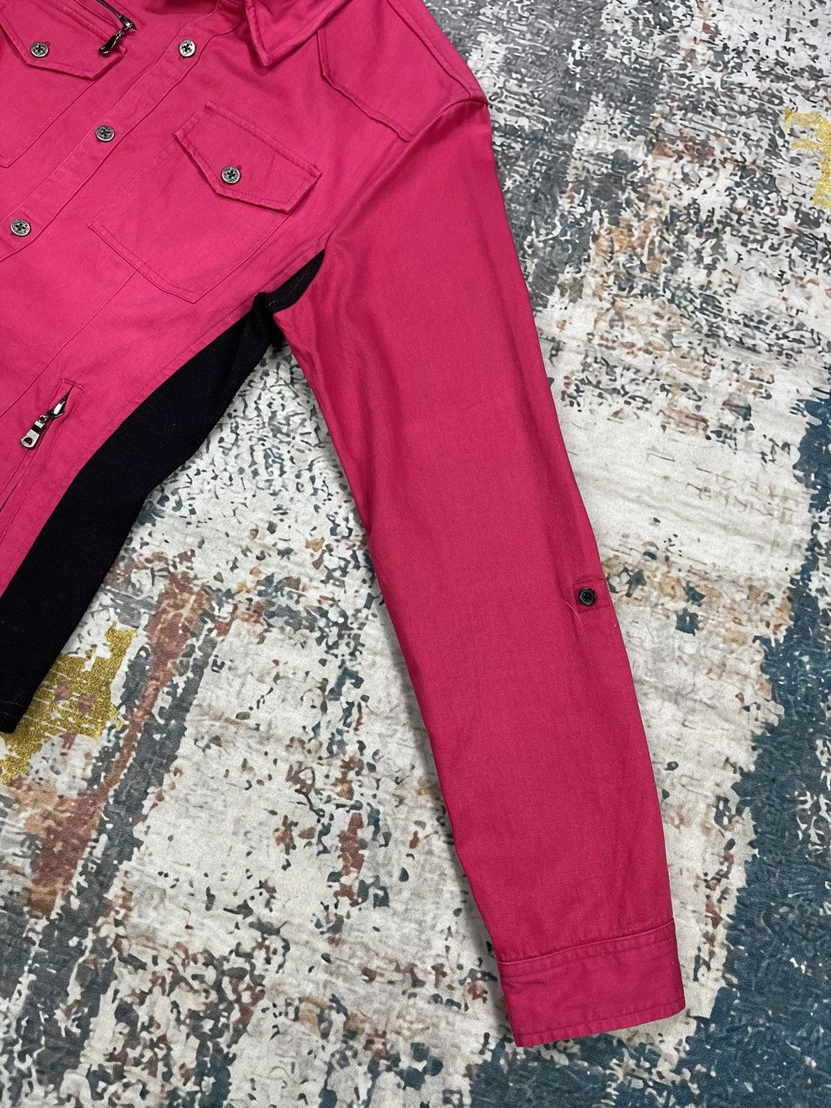 semanticdesign Semantic Design Black Pink Button Overshirt Jackets Size US S / EU 44-46 / 1 - 6 Thumbnail