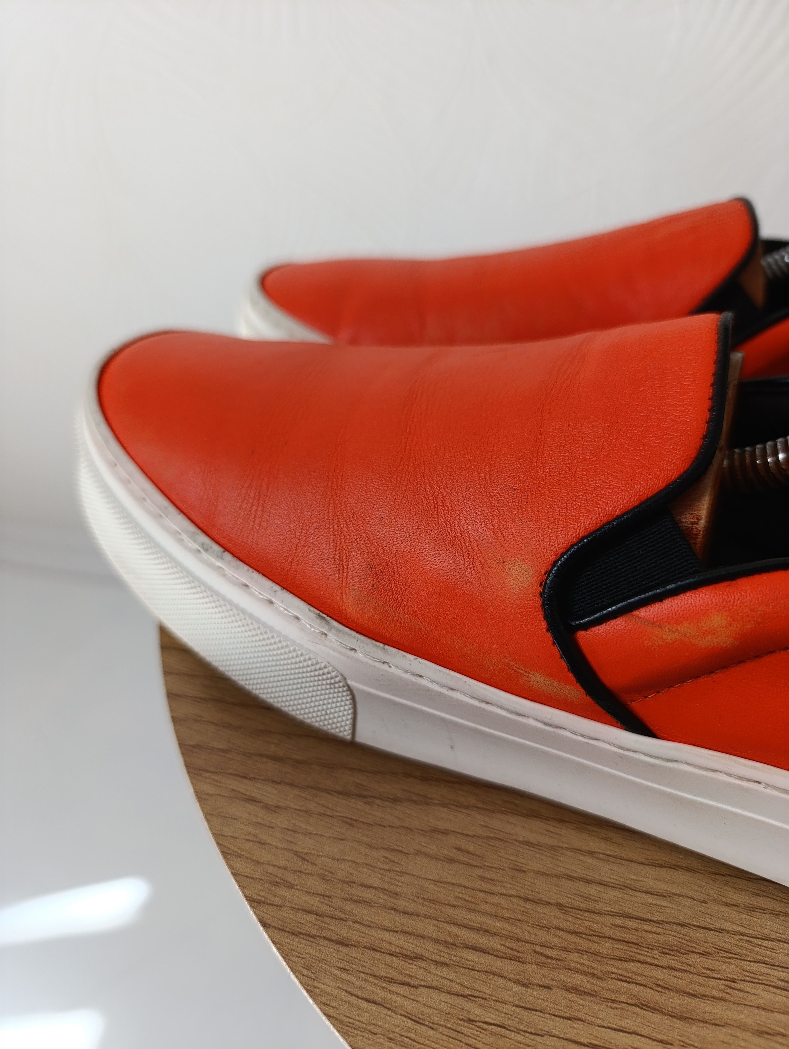 Celine CELINE LEATHER ORANGE SLIP-ON WOMENS SHOES Size US 8 / IT 38 - 5 Thumbnail