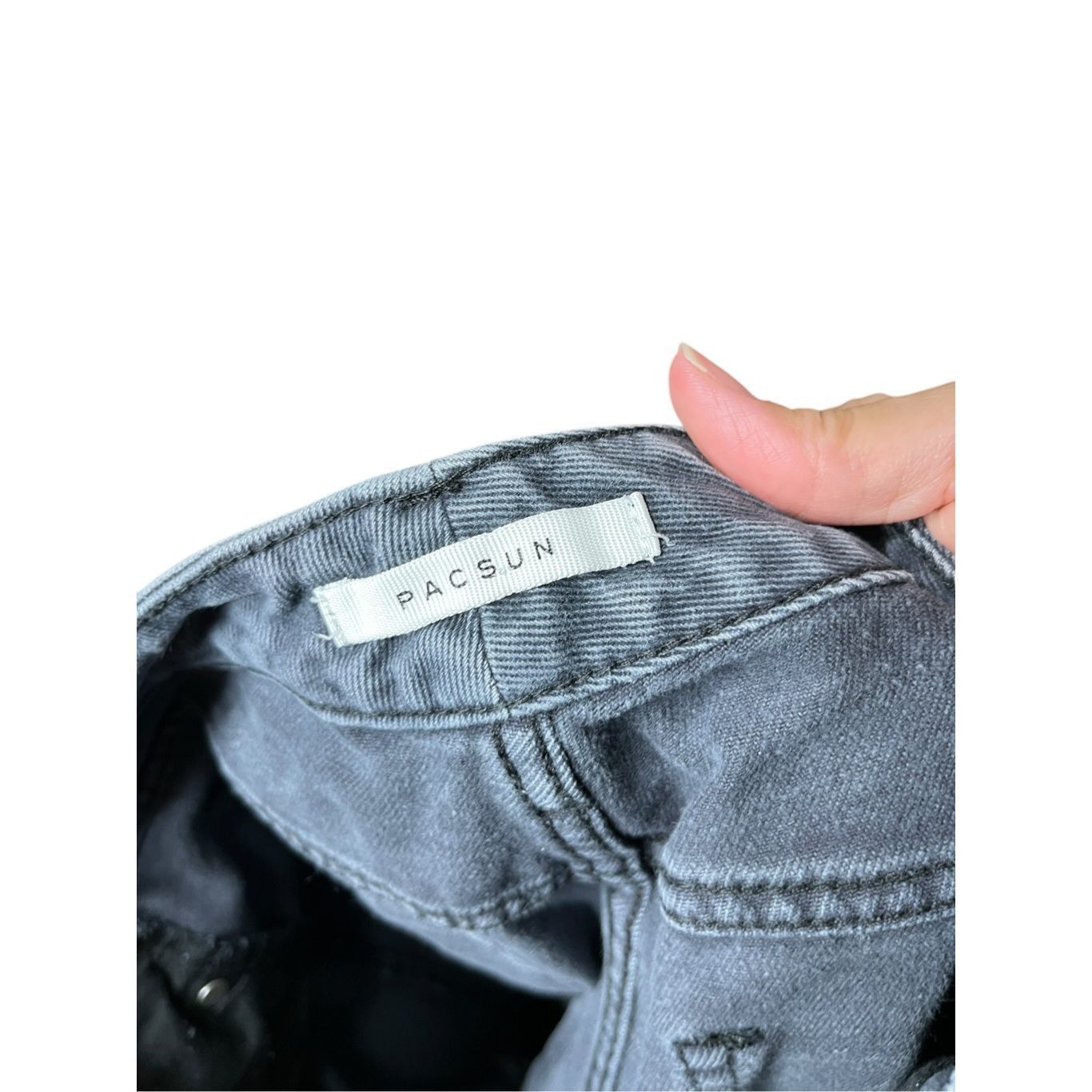 Pacsun Pacsun Gray Mom Jeans Ripped High Rise Relaxed Leg Distresse Size 26" / US 2 / IT 38 - 7 Thumbnail