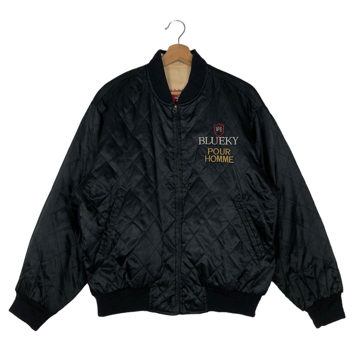Japanese Brand 🔥90’s Vintage Bomber Jacket Reversible Blueky Refined Japan Size US M / EU 48-50 / 2 - 1 Thumbnail