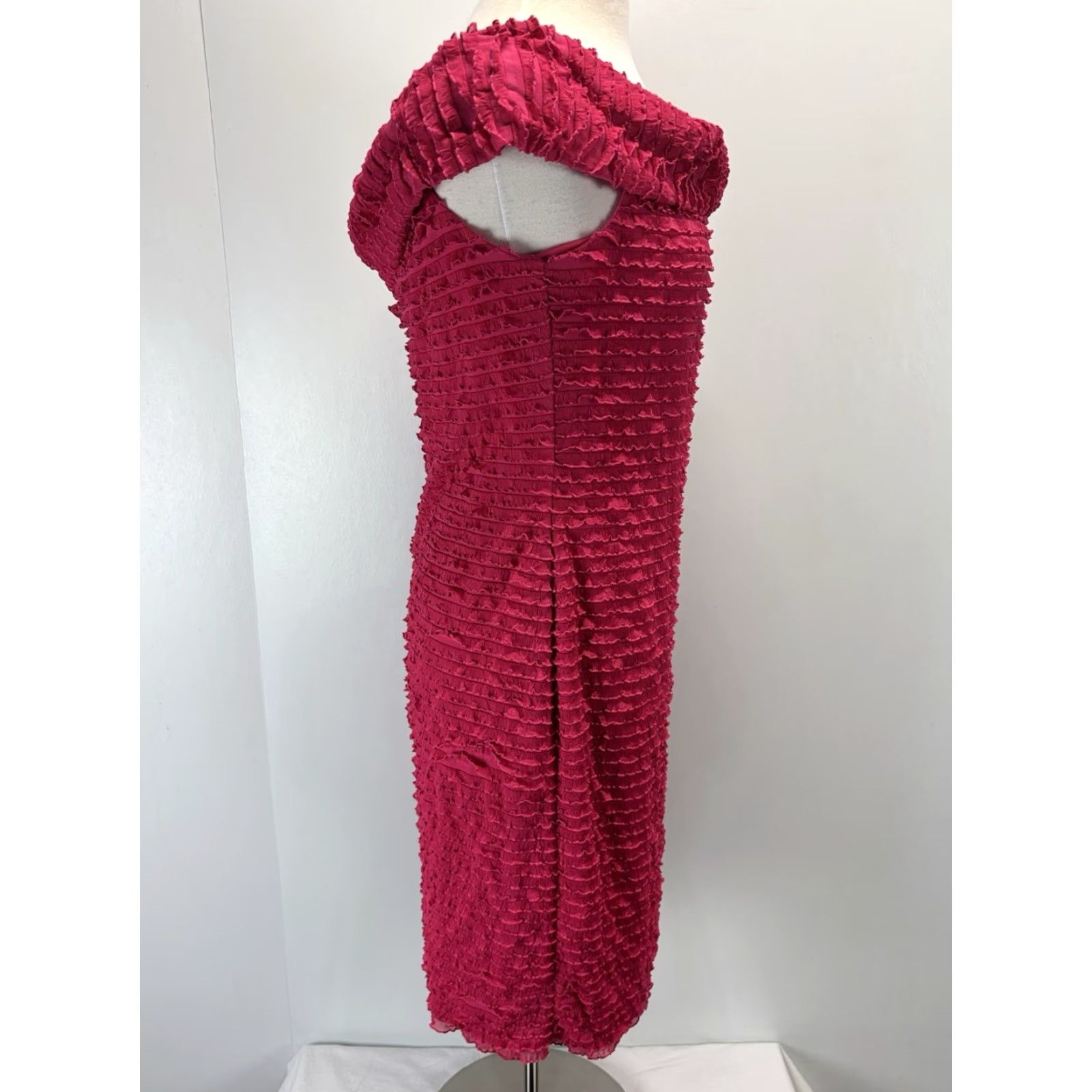 Joseph Ribkoff VINTAGE Joseph Ribkoff Classic Pencil Dress Sz 14 Women’s Pink Off the Shoulder Stretch Casual Size XL / US 12-14 / IT 48-50 - 4 Thumbnail