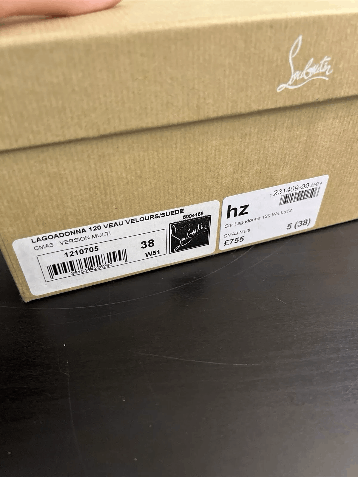 Christian Louboutin Christian Louboutin Lagoadonna 120 Brown Lace Up Platform Size US 7.5 / IT 37.5 - 7 Thumbnail