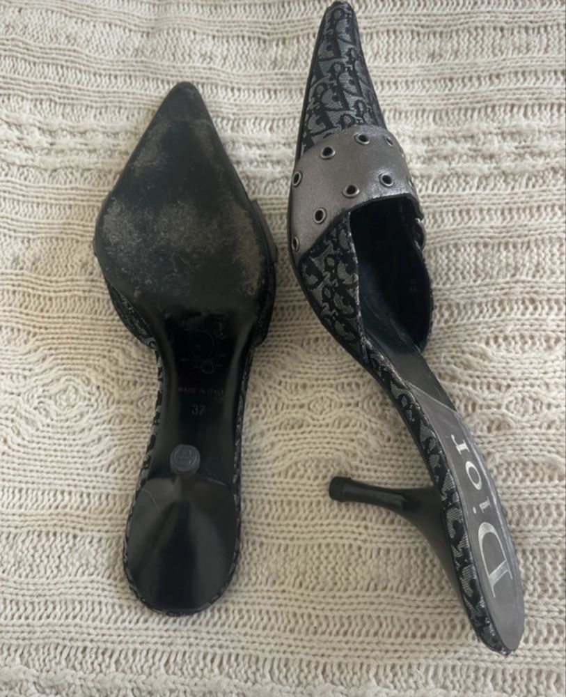 Dior Dior Monogram Vintage Y2K Galliano Heels Size US 7 / IT 37 - 2 Thumbnail