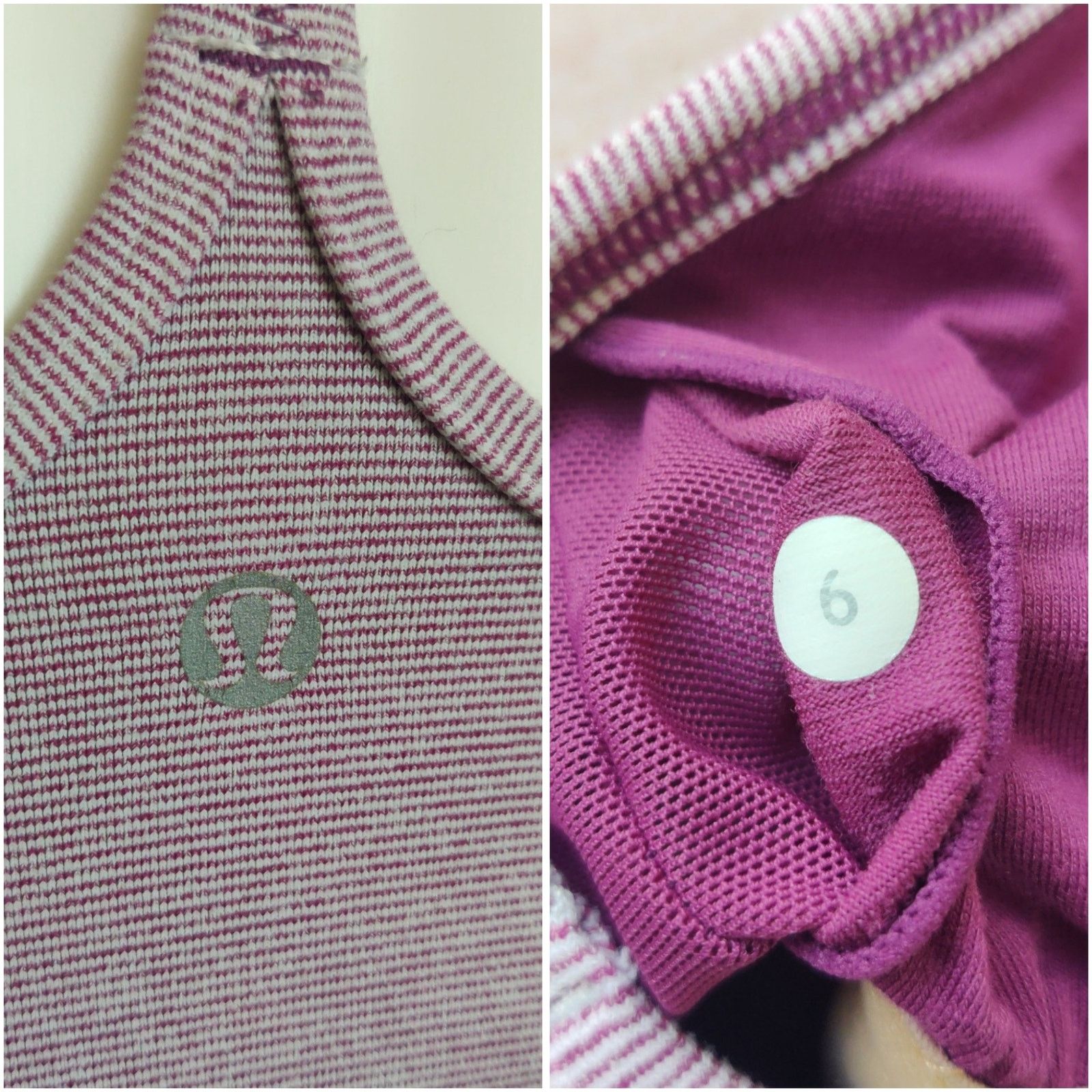 Lululemon Lululemon Power Y Tank purple wee stripe sz 6 Size M / US 6-8 / IT 42-44 - 8 Thumbnail
