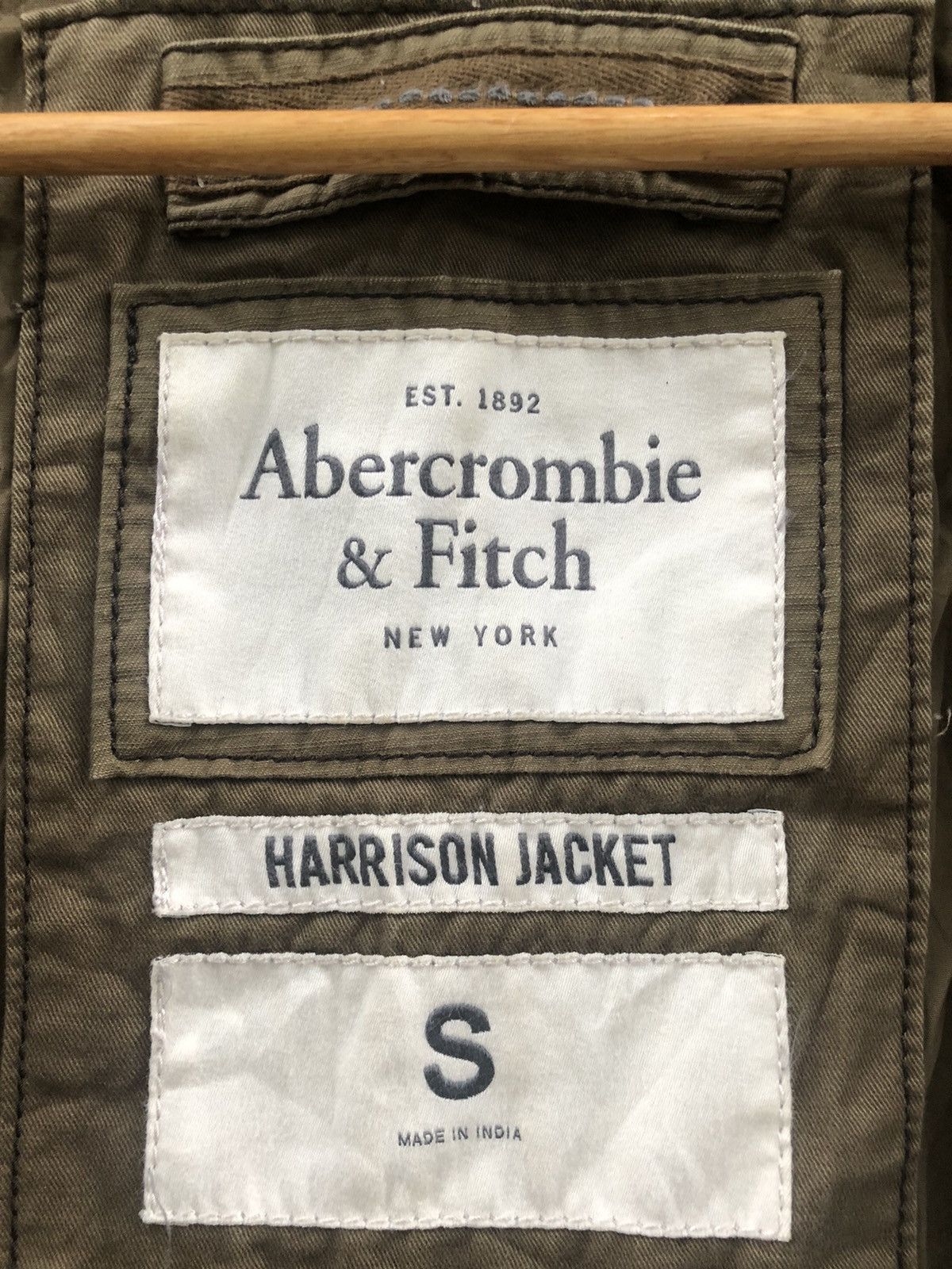 Abercrombie & Fitch Vintage Abercrombie & Fitch Harrison Army Fullzipper Jacket Size US S / EU 44-46 / 1 - 14 Thumbnail