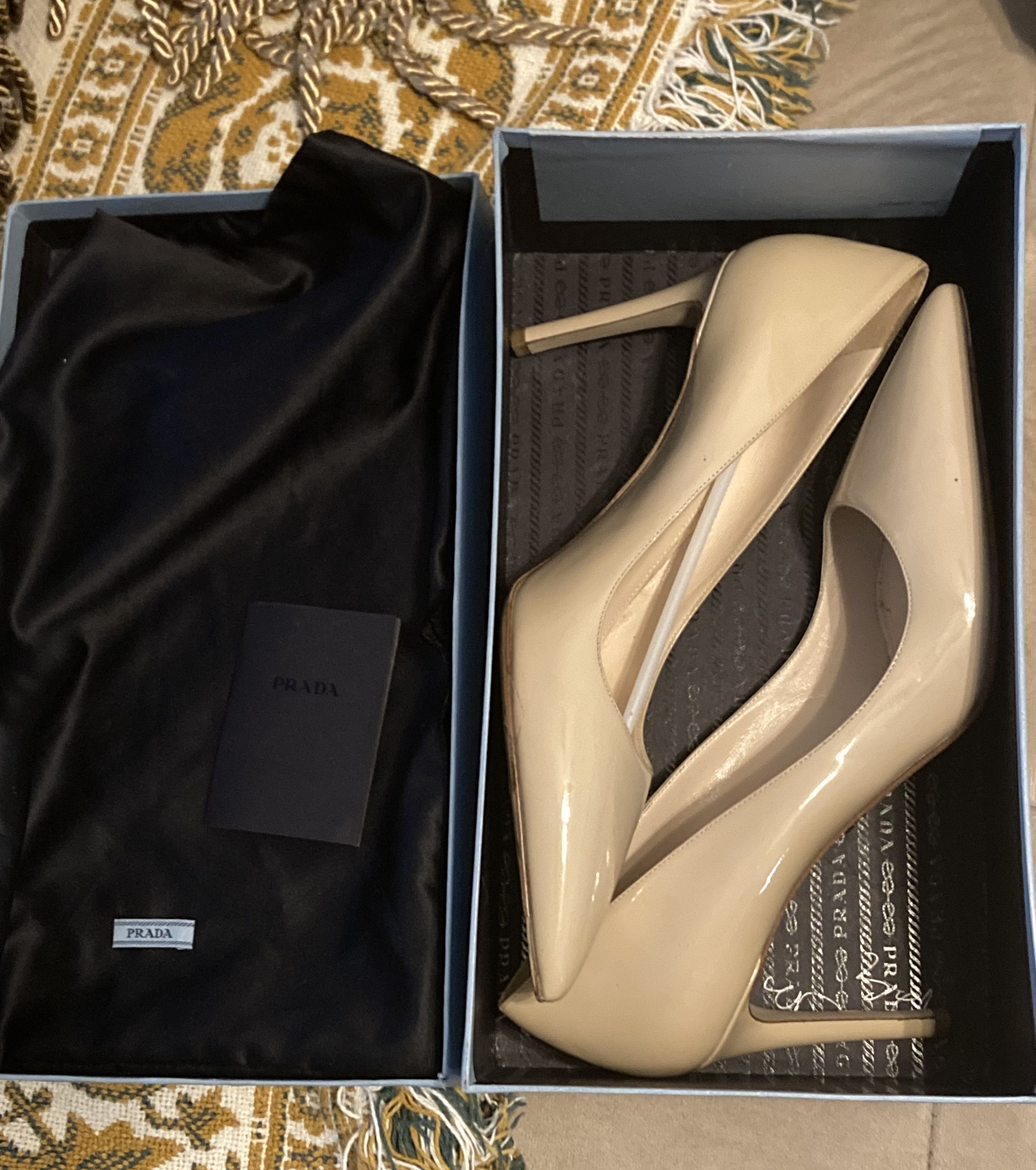 Prada Prada patent leather pumps Size US 9 / IT 39 - 4 Thumbnail